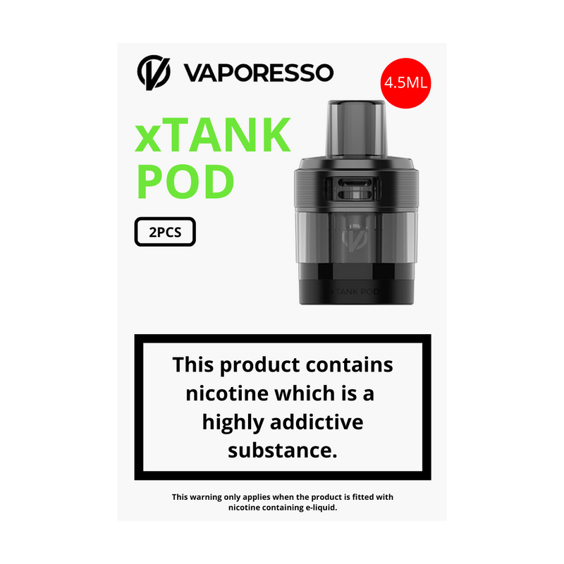 Vaporesso xTank Replacement Pods - 2 Pack - 4.5ml E-Liquid Capacity