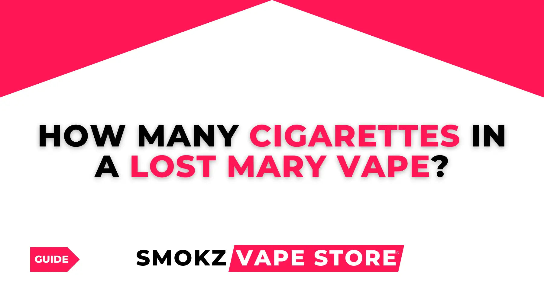 Lost Mary Vape vs Smoking How Many Cigarettes Does One Device Replace - Smokz Vape Store