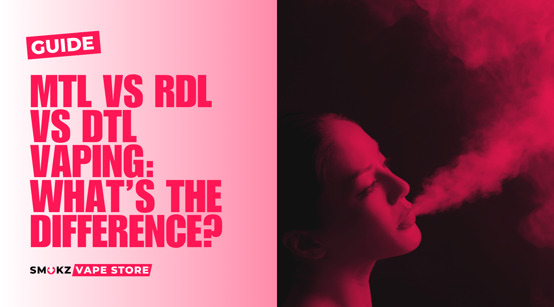 MTL vs RDL vs DTL Vaping: What’s the Difference?