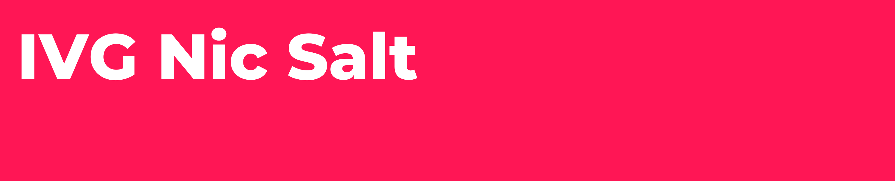 White text IVG Nic Salt on red background from IVG Nic Salt E-Liquids collection featuring Pina Colada