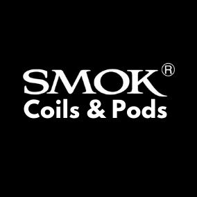White text logo on black background for Premium SMOK Coils and Pods collection