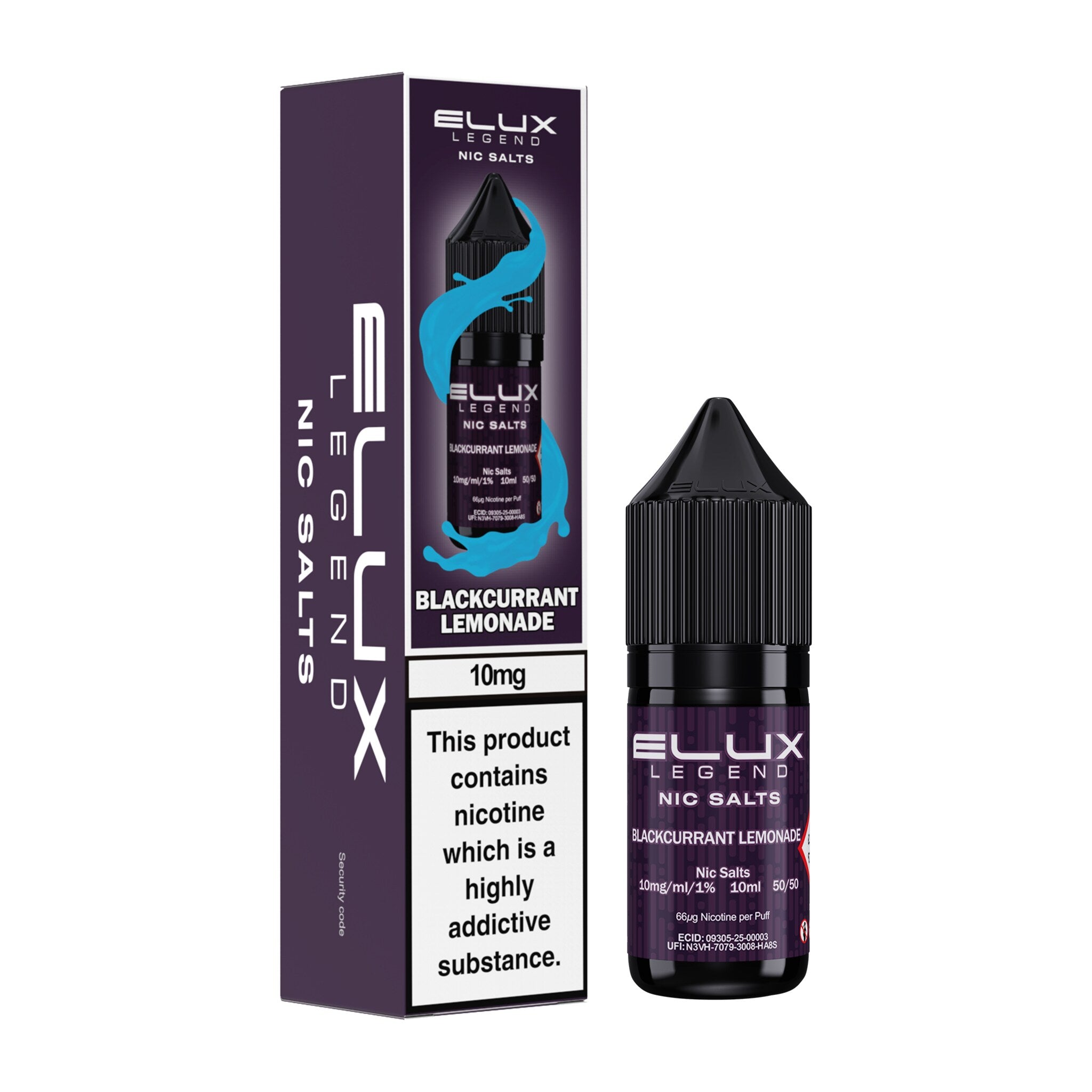 Elux Legend Blackcurrant Lemonade Nic Salt E-Liquid 10ml