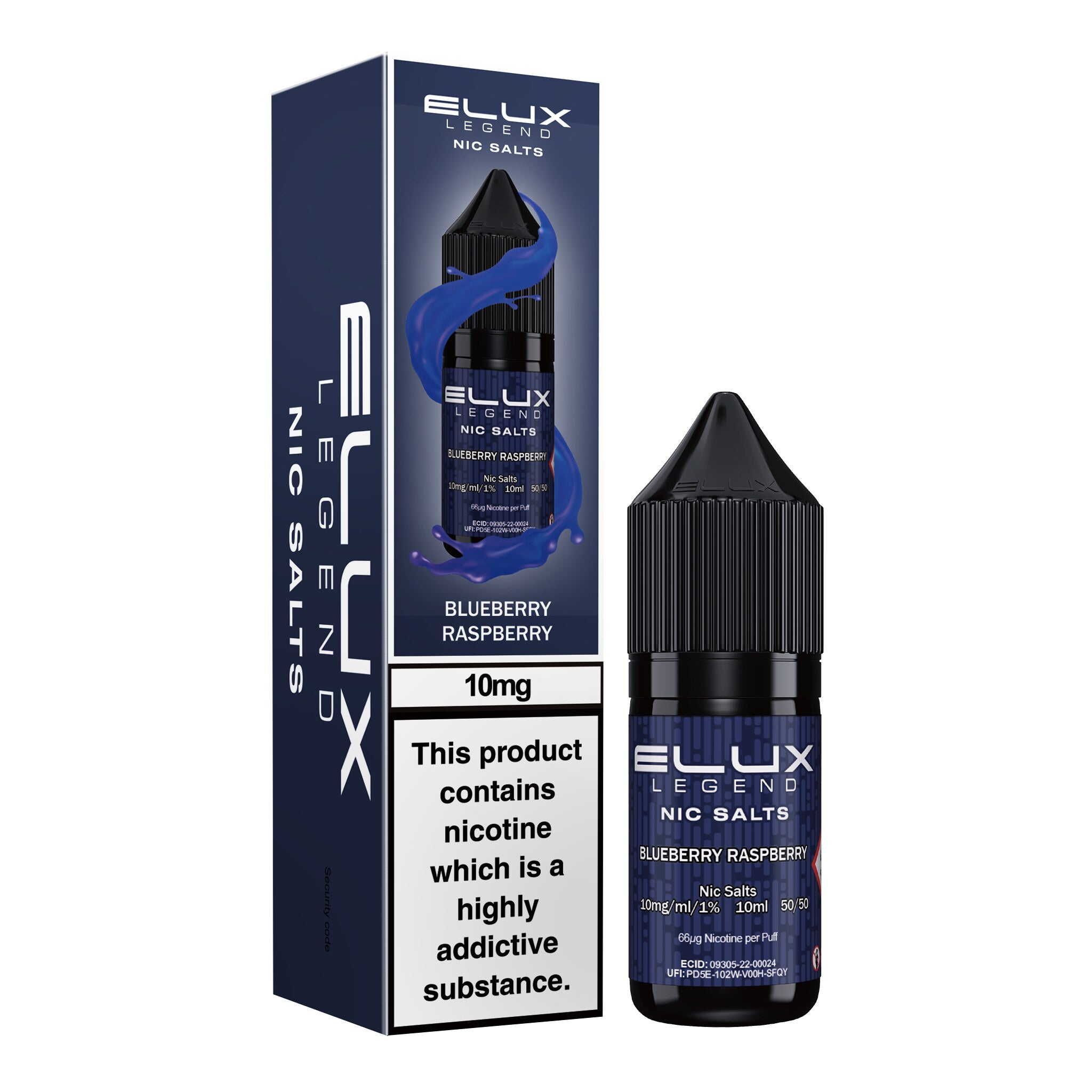 Elux Legend Blueberry Raspberry Nic Salt E-Liquid 10ml