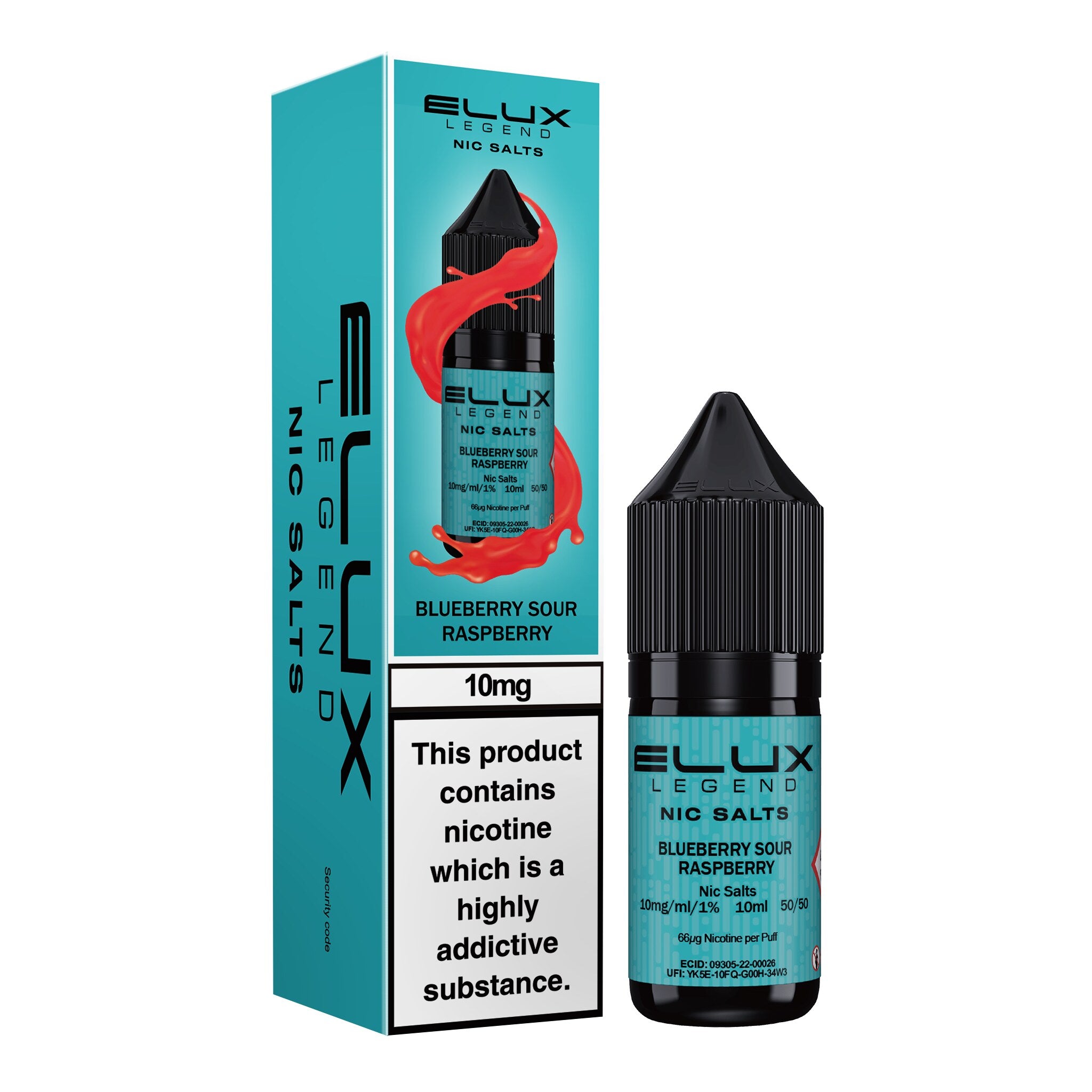Elux Legend Blueberry Sour Raspberry Nic Salt E-Liquid 10ml