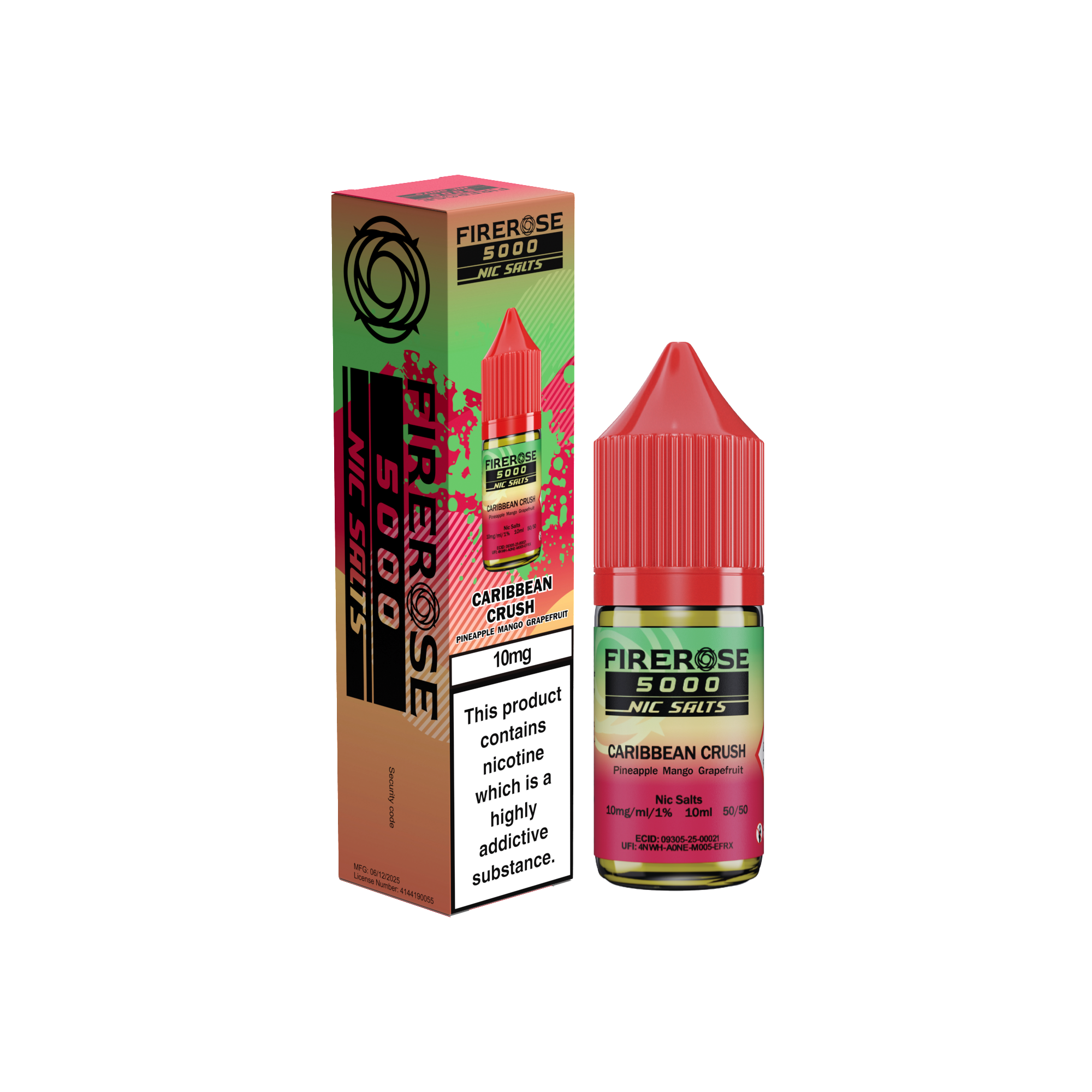 Firerose 5000 Caribbean Crush Nic Salt E-Liquid