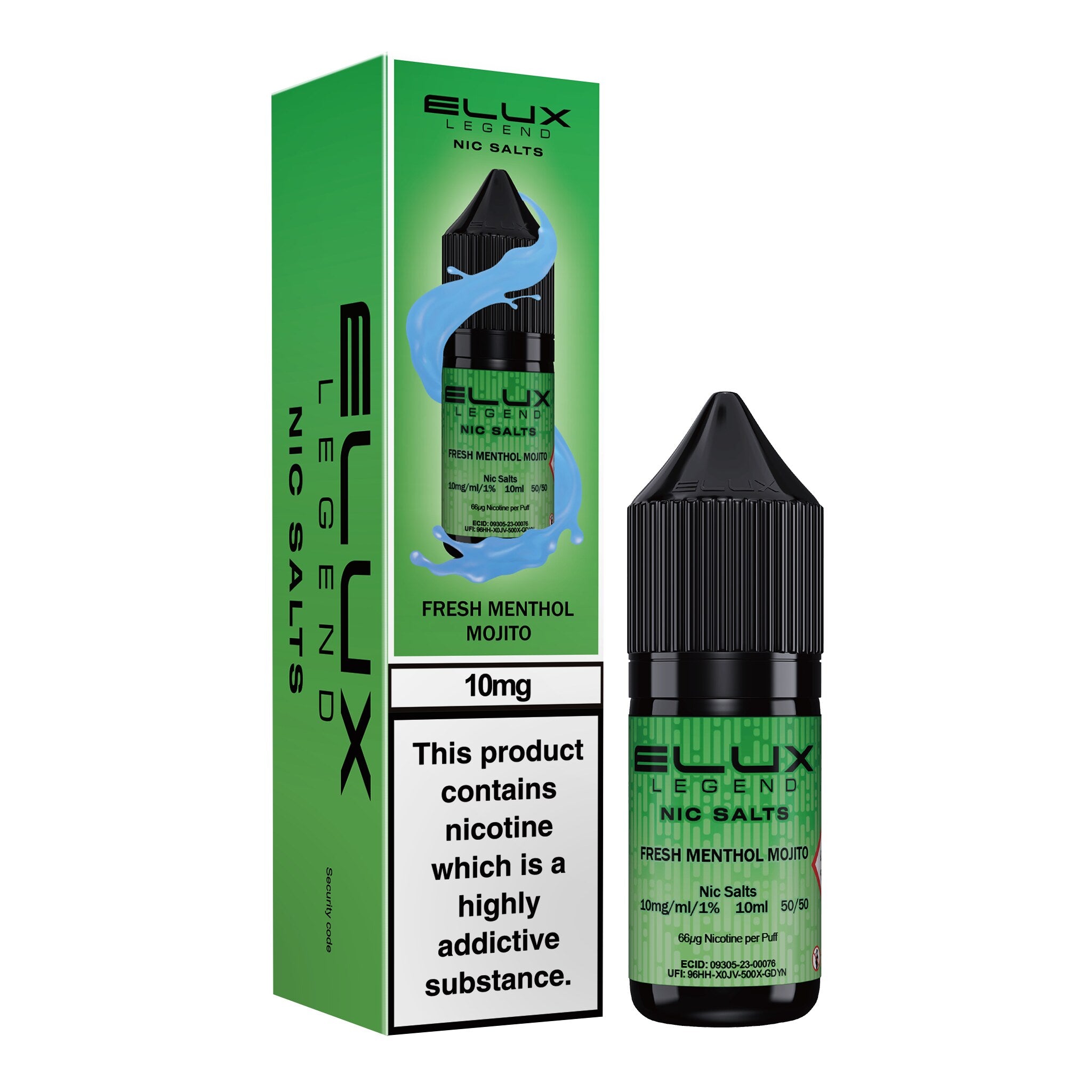 Elux Legend Fresh Menthol Mojito Nic Salt E-Liquid 10ml