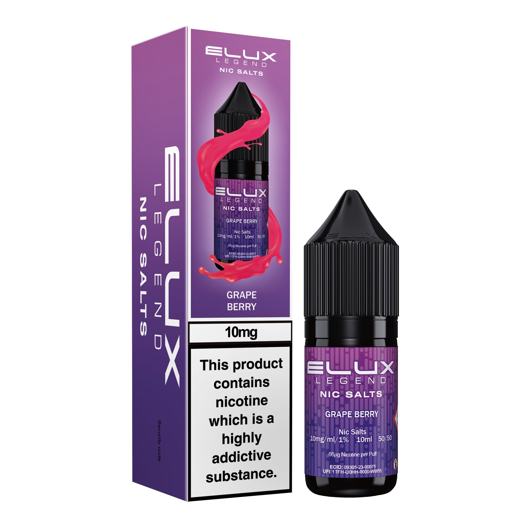 Elux Legend Grape Berry Nic Salt E-Liquid 10ml