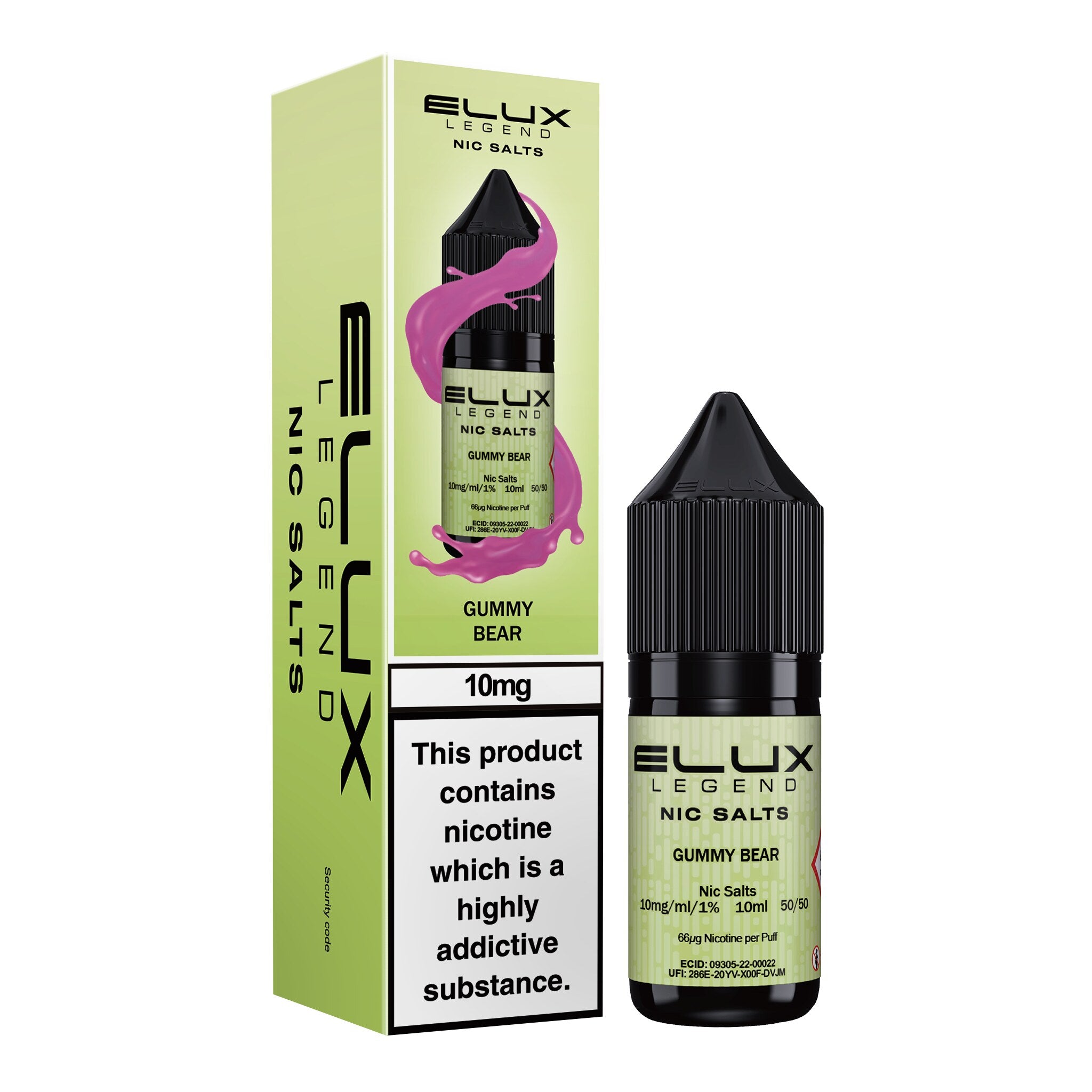 Elux Legend Gummy Bear Nic Salt E-Liquid 10ml
