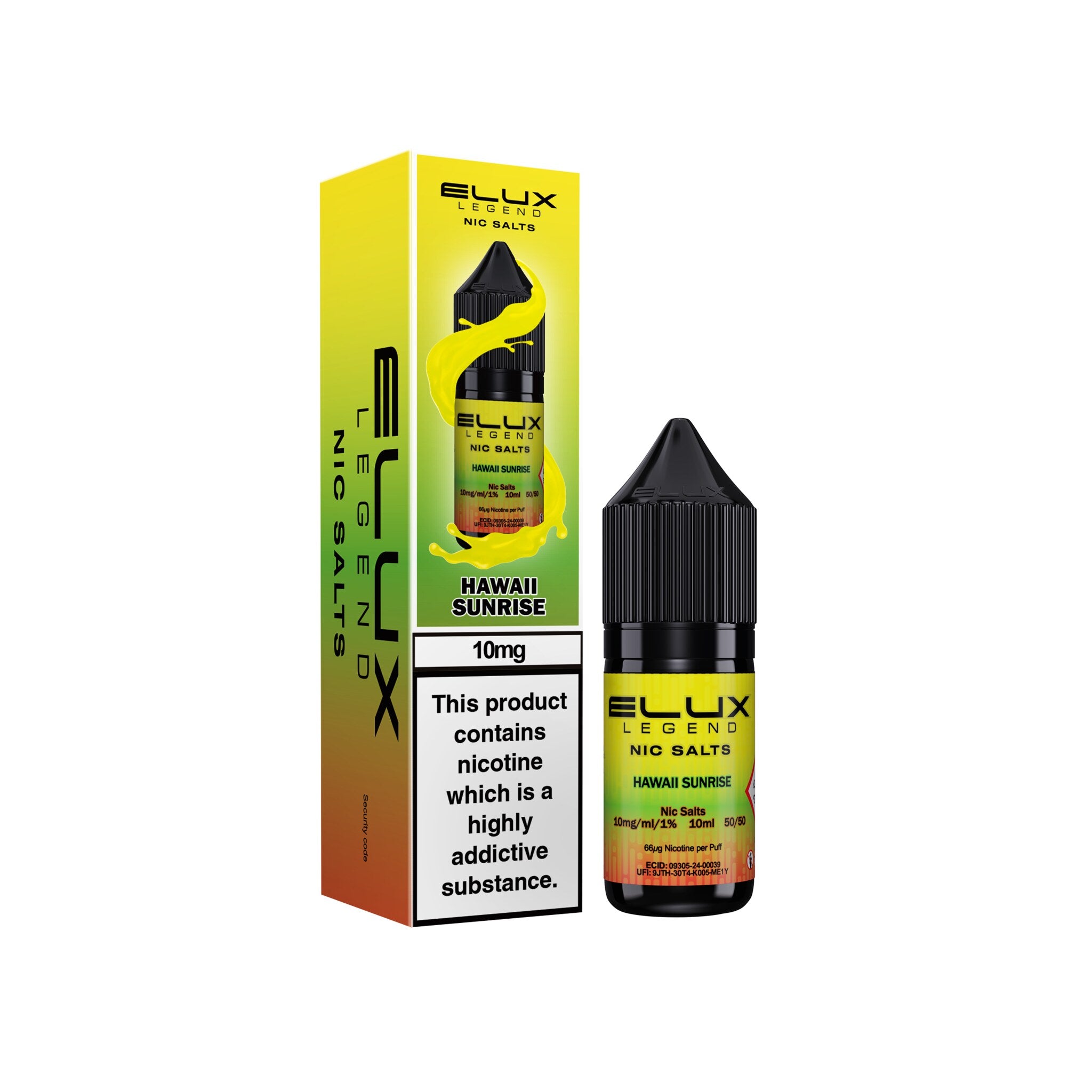 Elux Legend Hawaii Sunrise Nic Salt E-Liquid 10ml