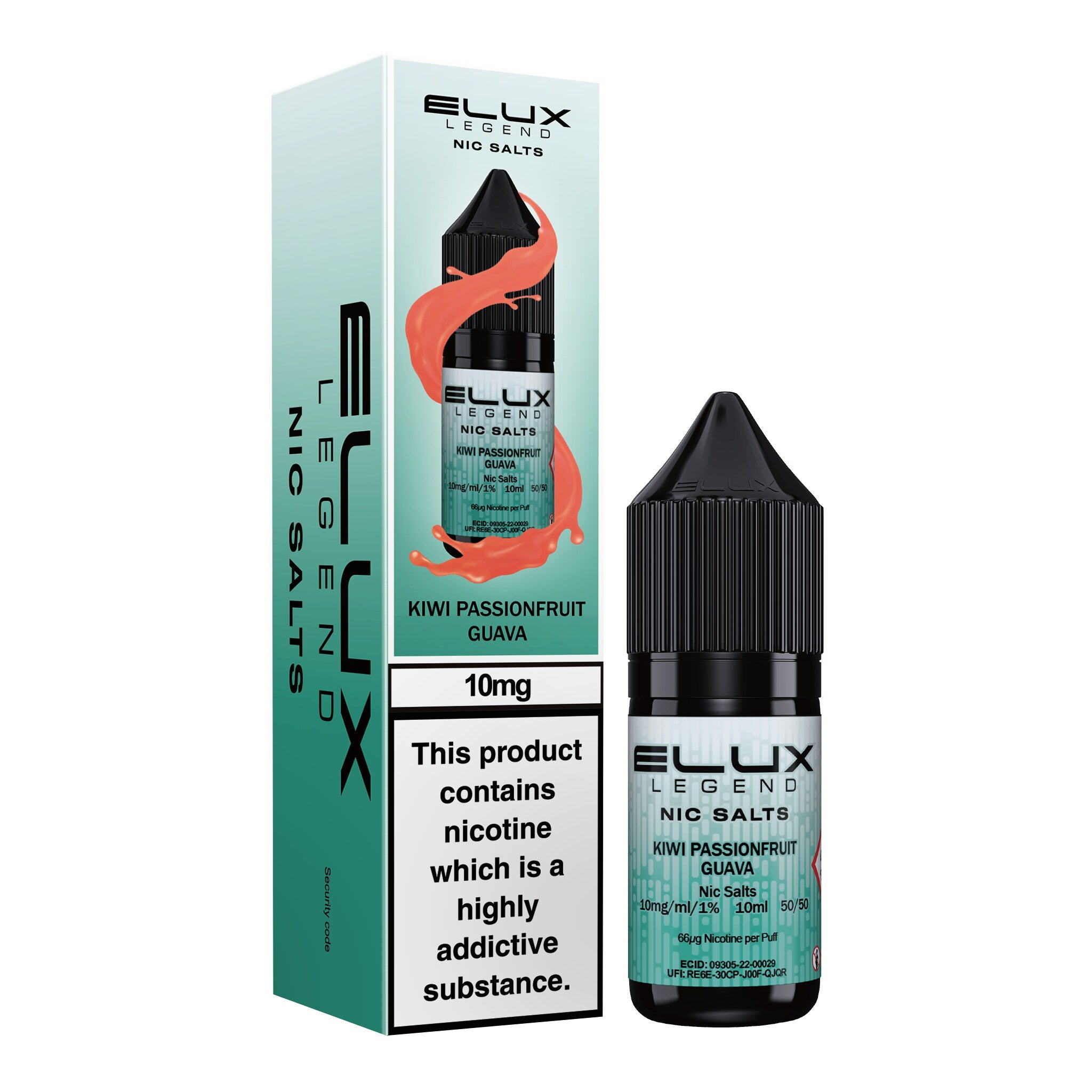 Elux Legend Kiwi Passionfruit Guava Nic Salt E-Liquid 10ml