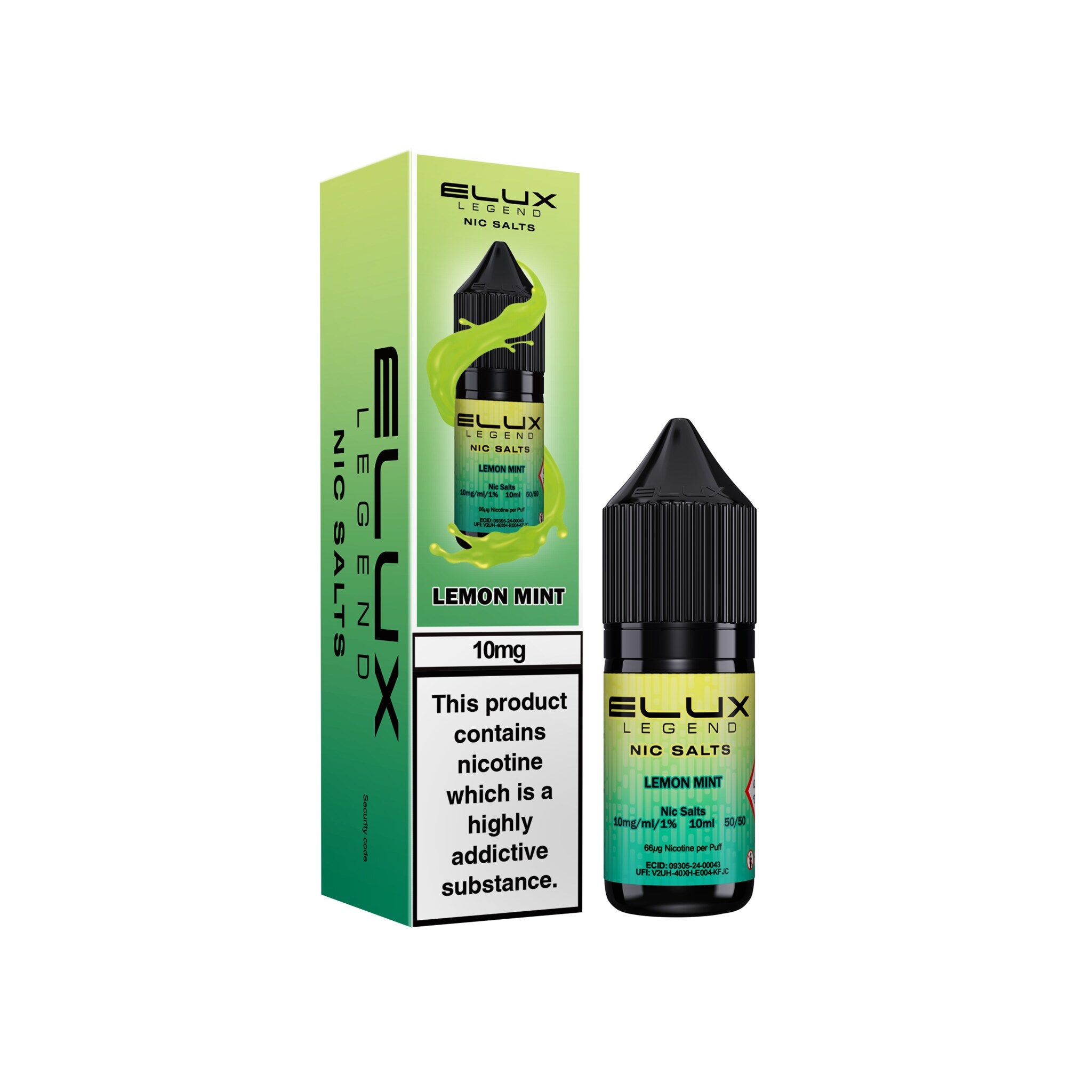 Elux Legend Lemon Mint Nic Salt E-Liquid 10ml