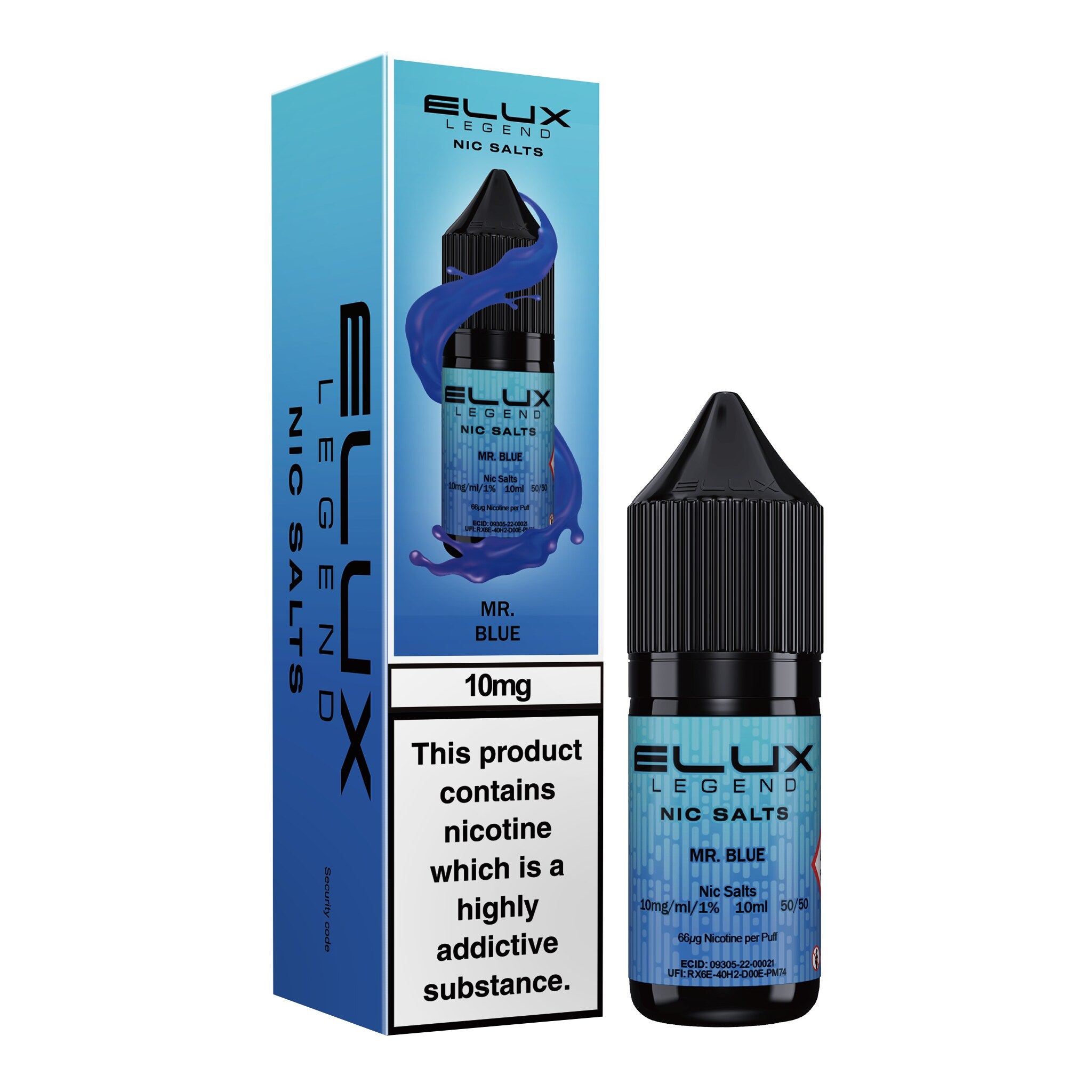 Elux Legend Mr Blue Nic Salt E-Liquid 10ml