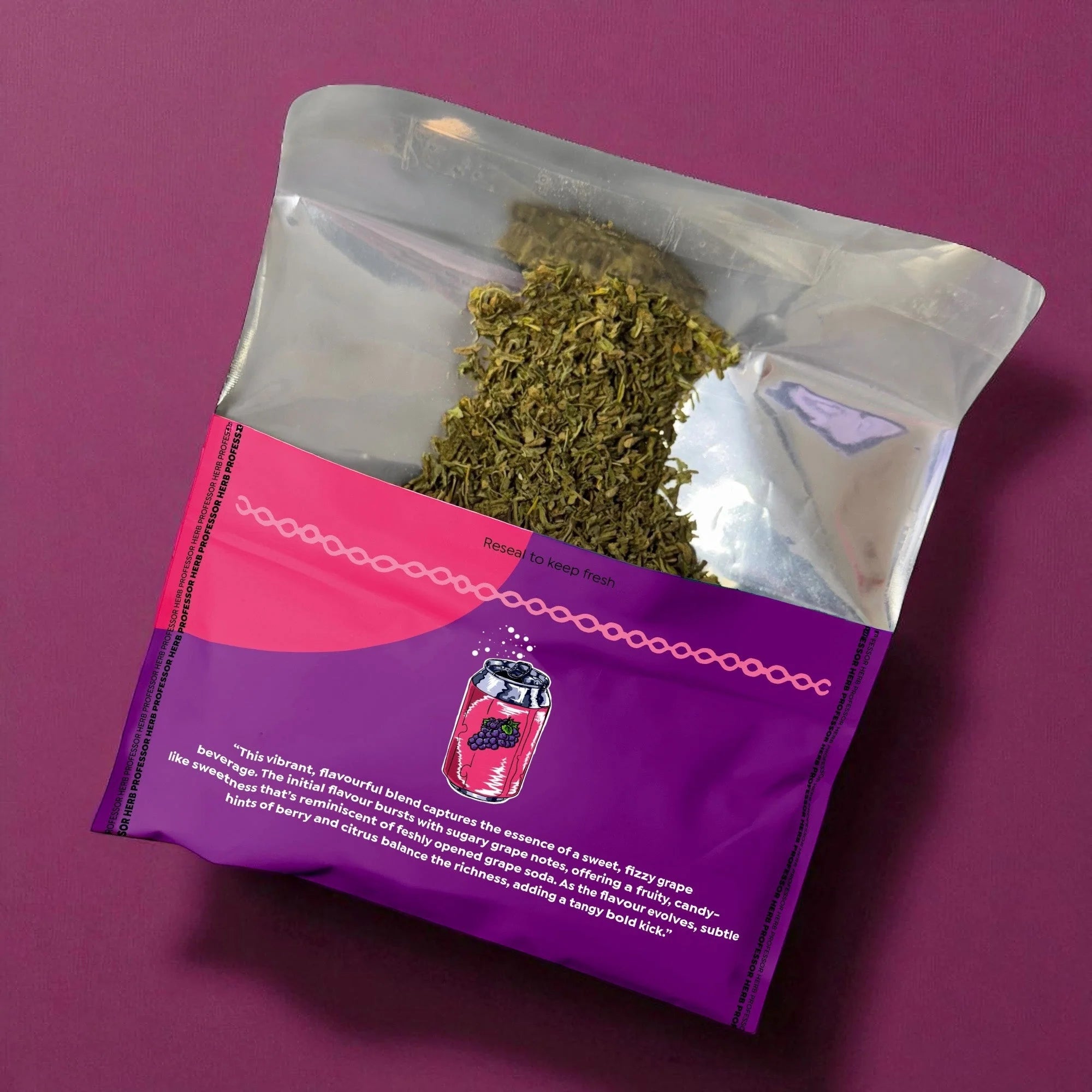 Professor Herb Premium Hemp Blend Grape Soda