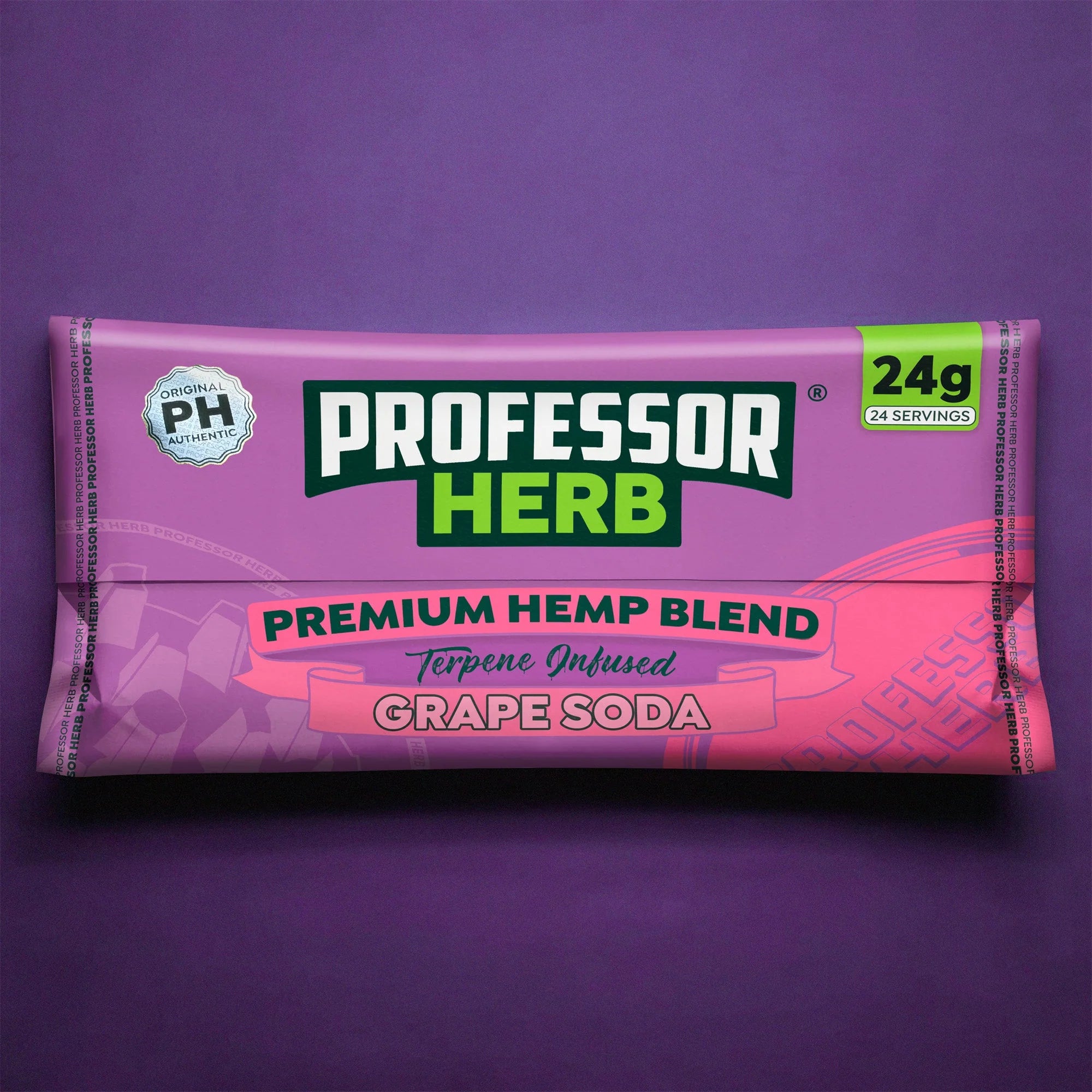 Professor Herb Premium Hemp Blend Grape Soda