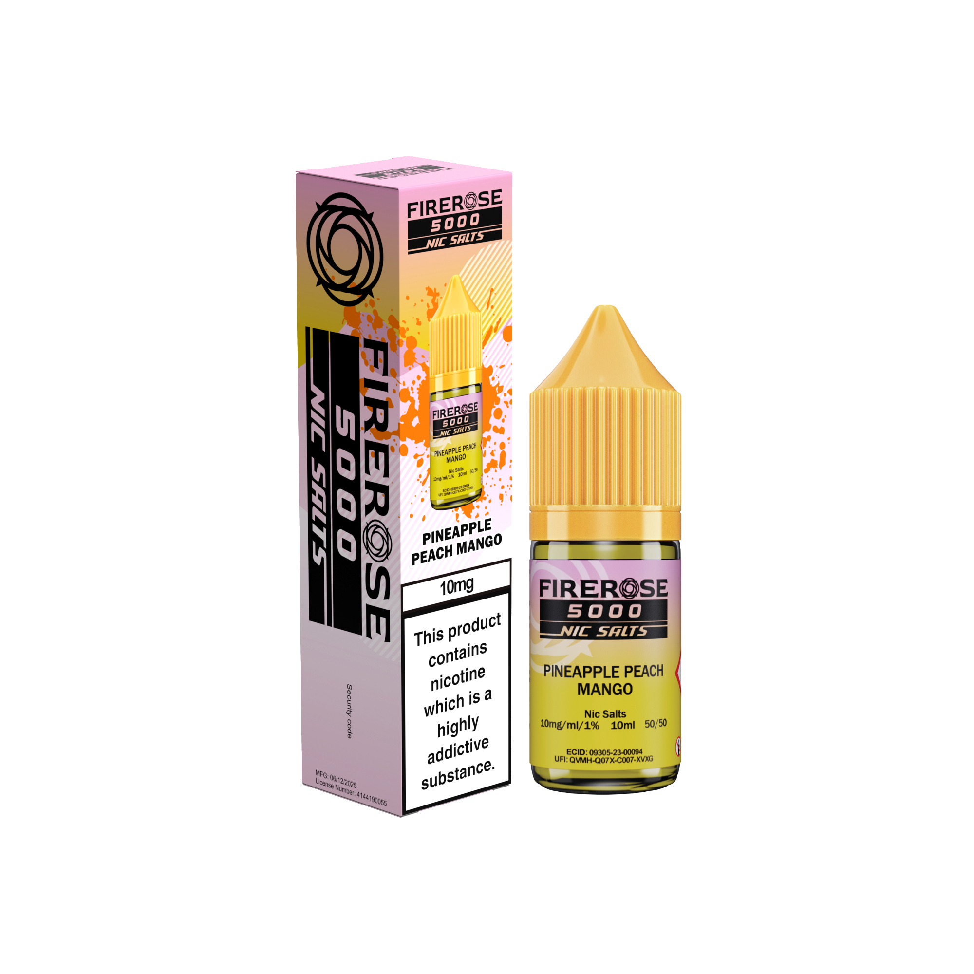 Firerose 5000 Pineapple Peach Mango Nic Salt E-Liquid