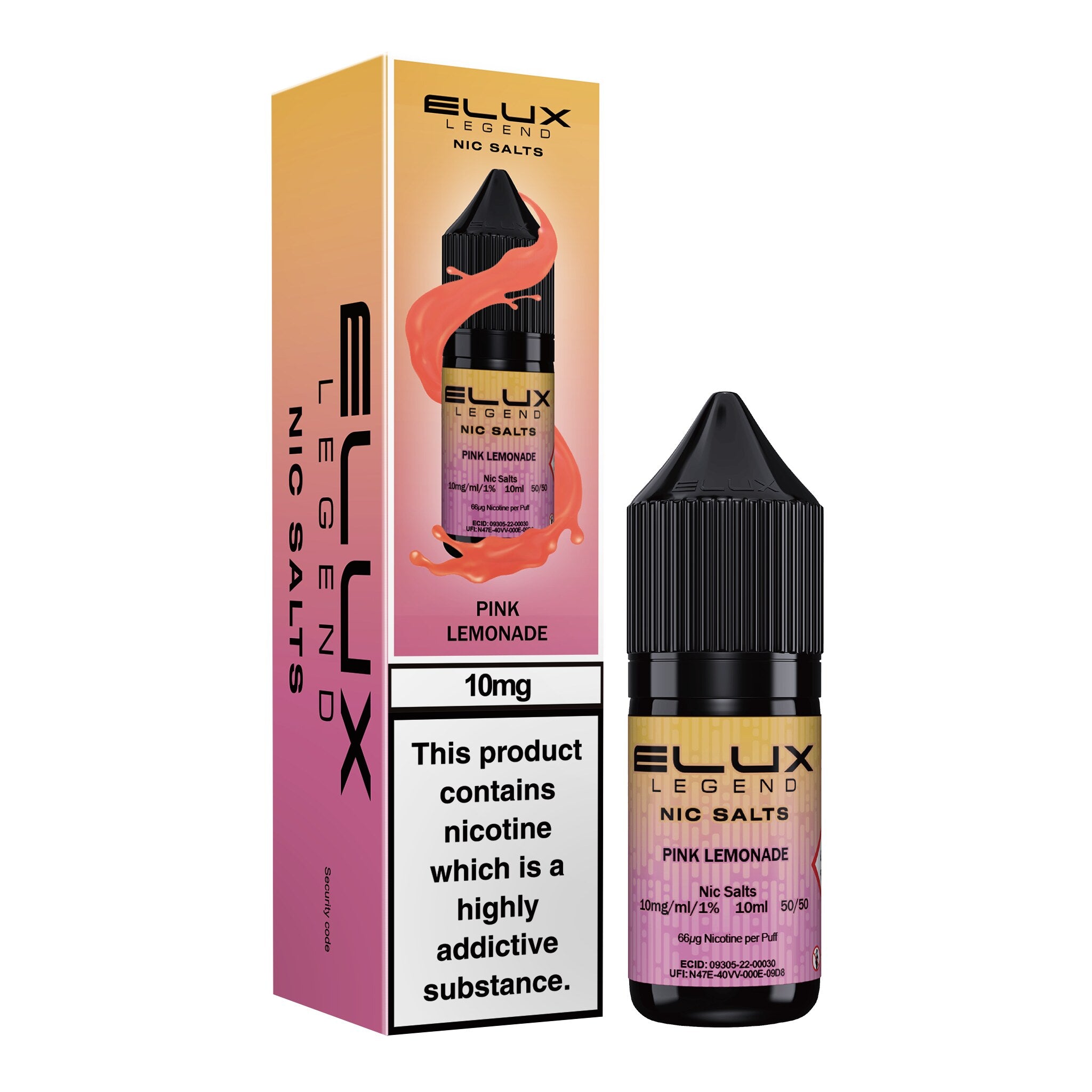 Elux Legend Pink Lemonade Nic Salt E-Liquid 10ml