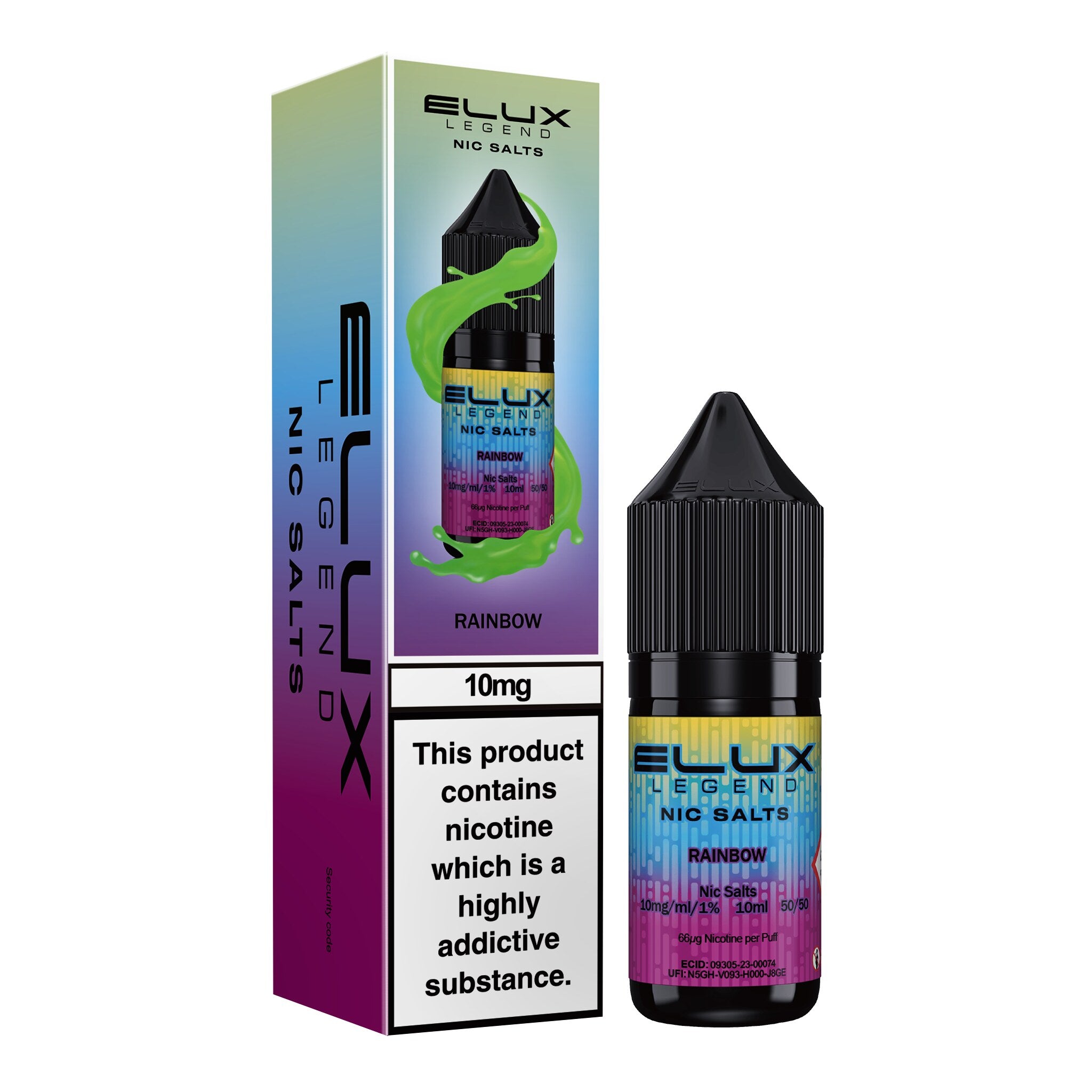 Elux Legend Rainbow Nic Salt E-Liquid 10ml