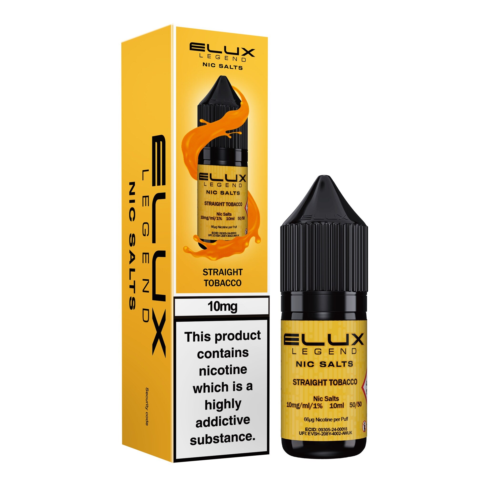 Elux Legend Straight Tobacco Nic Salt E-Liquid 10ml
