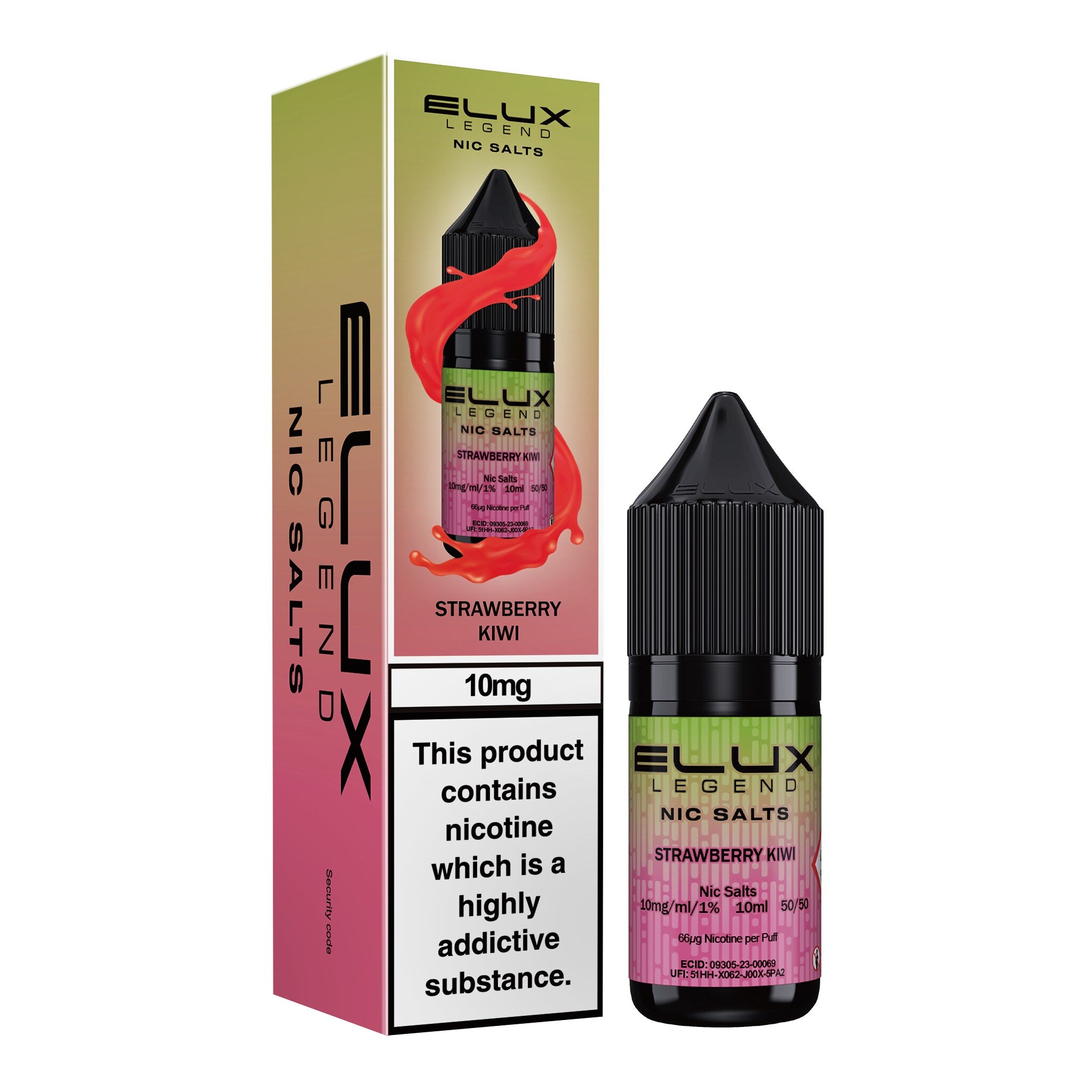 Elux Legend Strawberry Kiwi Nic Salt E-Liquid 10ml