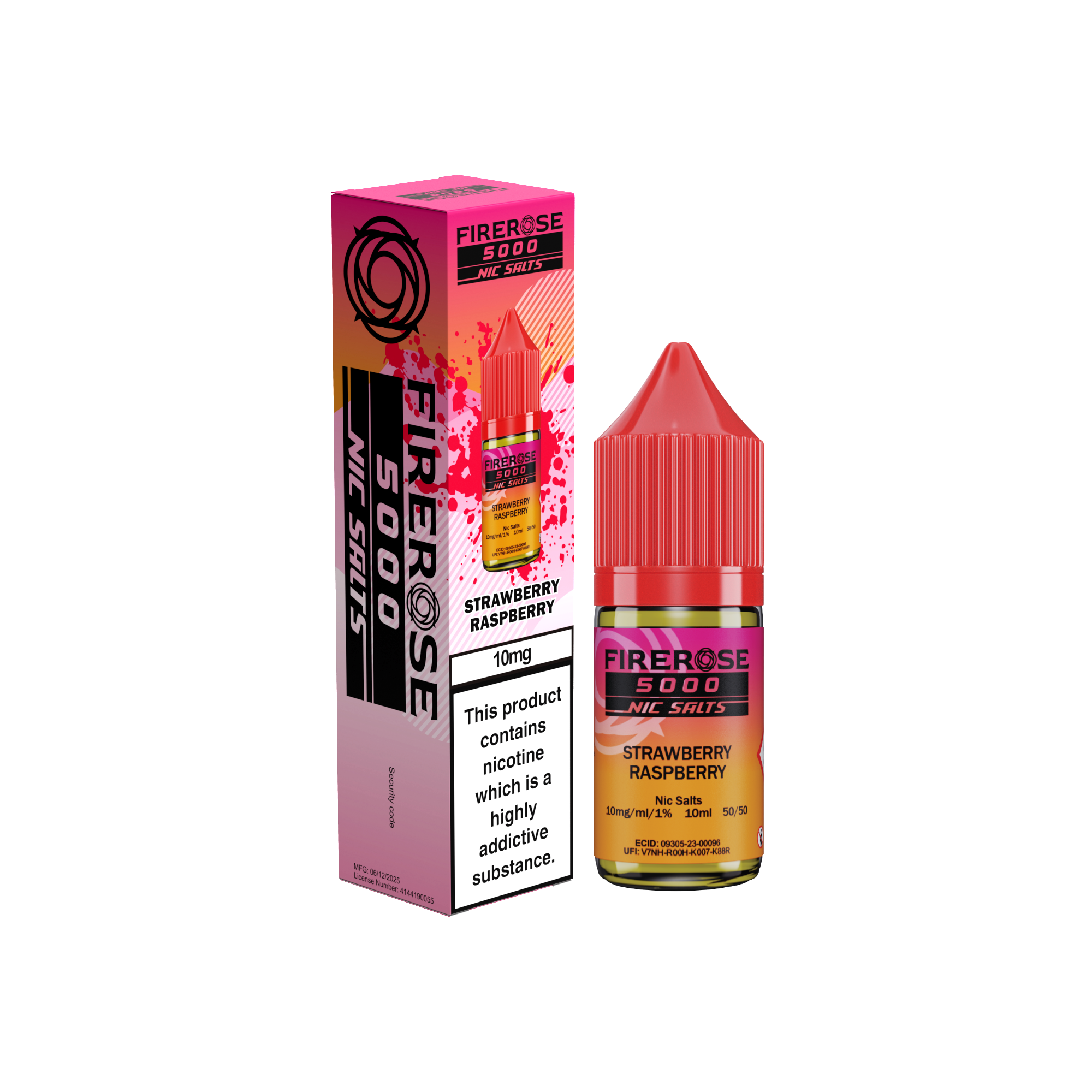 Firerose 5000 Strawberry Raspberry Nic Salt E-Liquid