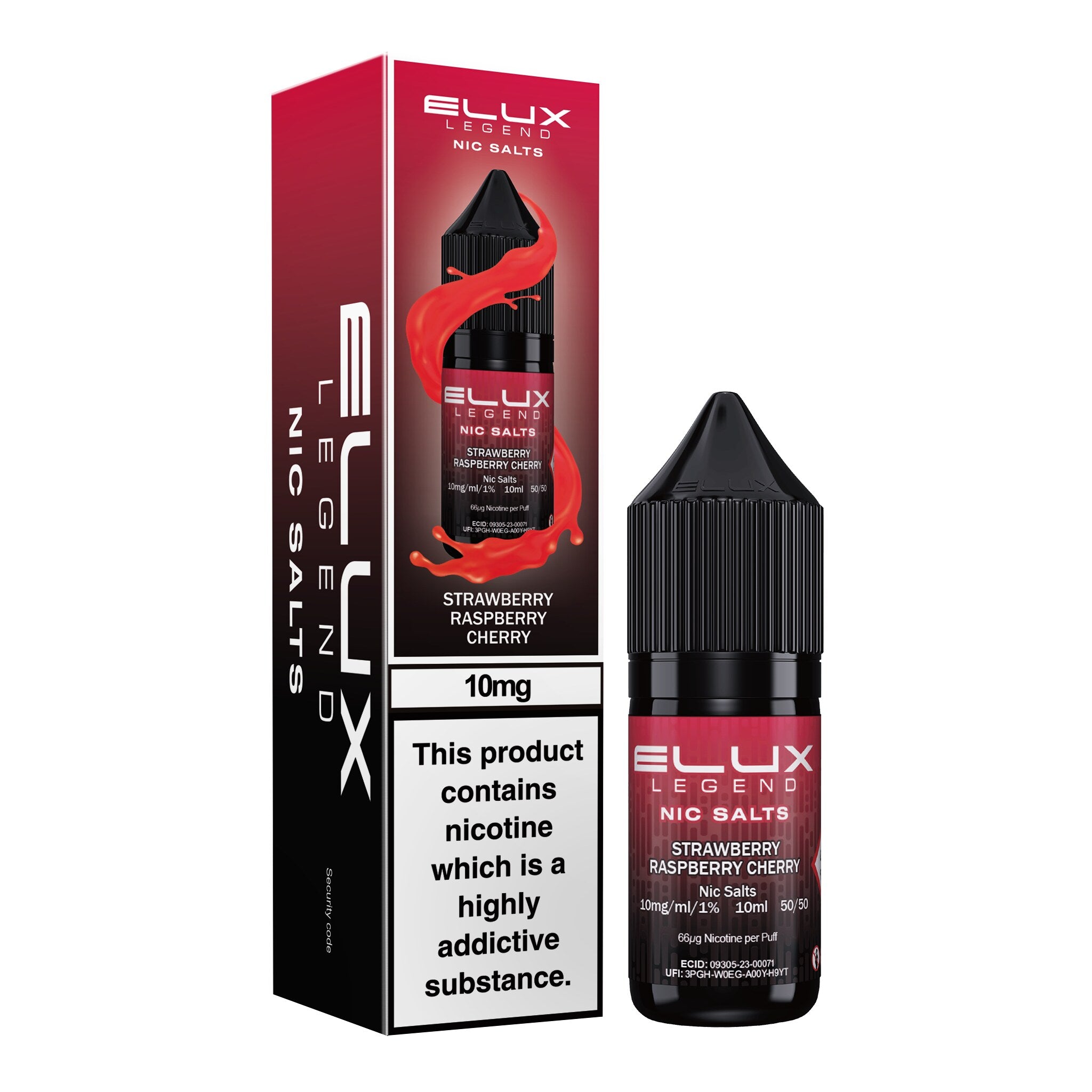 Elux Legend Strawberry Raspberry Cherry Nic Salt E-Liquid 10ml