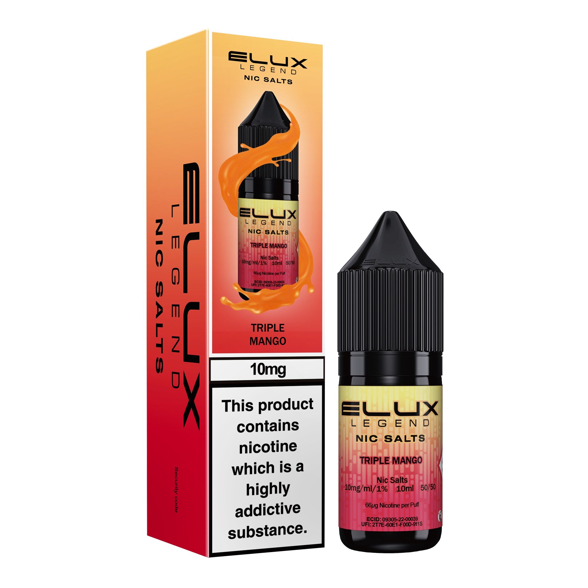 Elux Legend Triple Mango Nic Salt E-Liquid 10ml