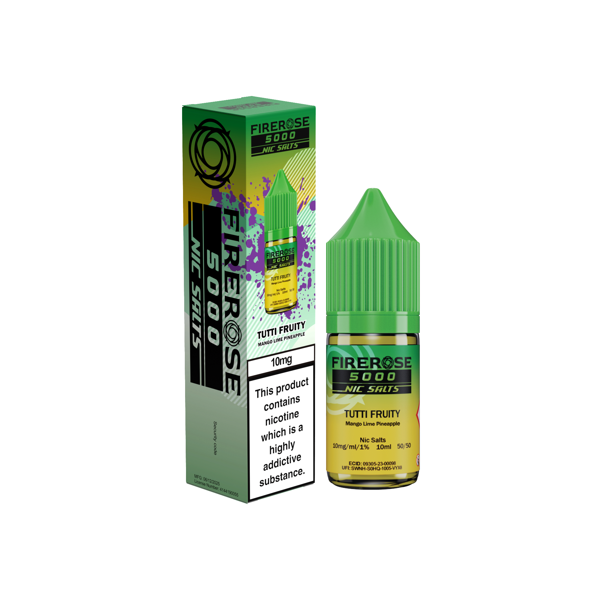 Firerose 5000 Tutti Fruity Nic Salt E-Liquid