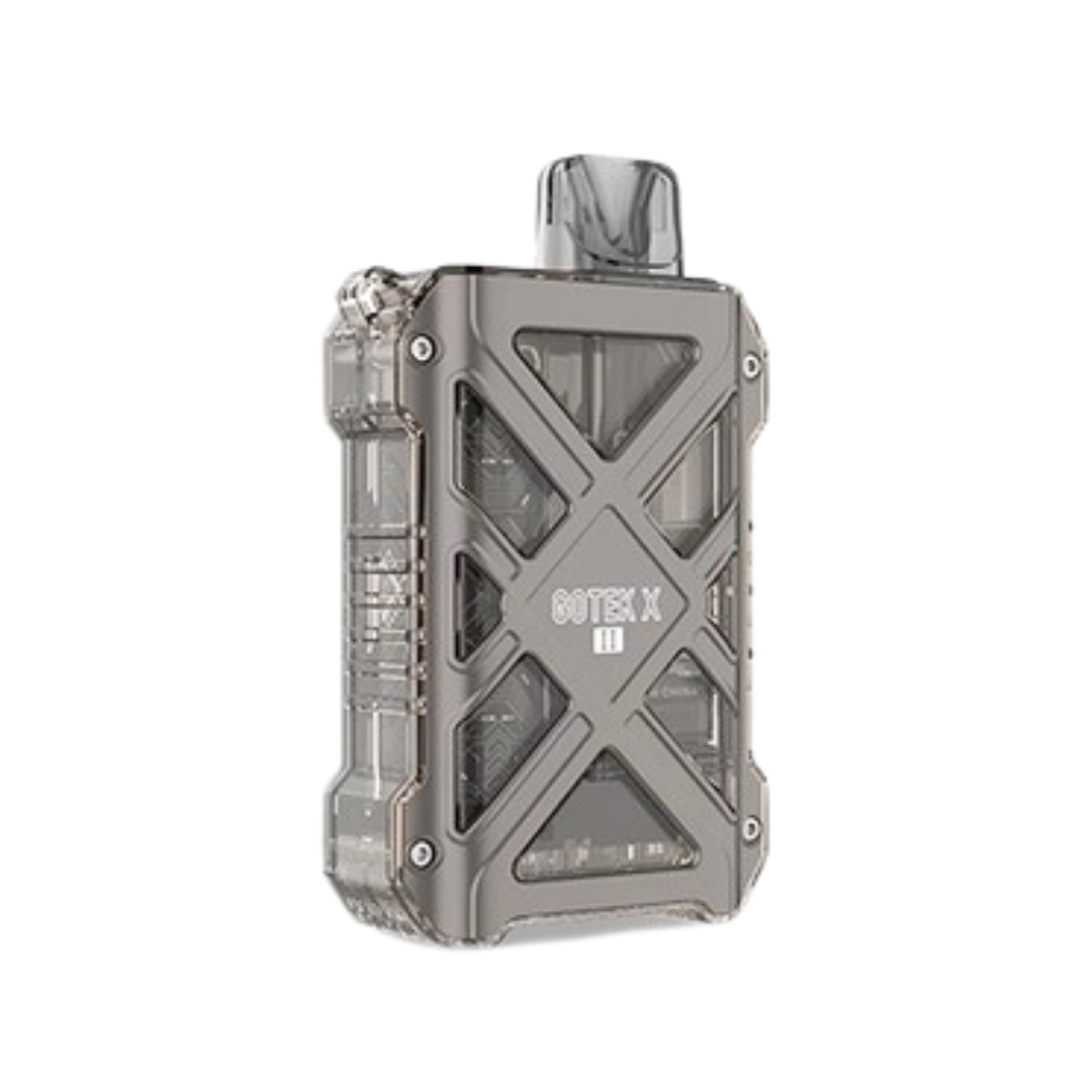 Gunmetal Aspire Gotek X 2 Vape Kit With Clear Plastic Cover