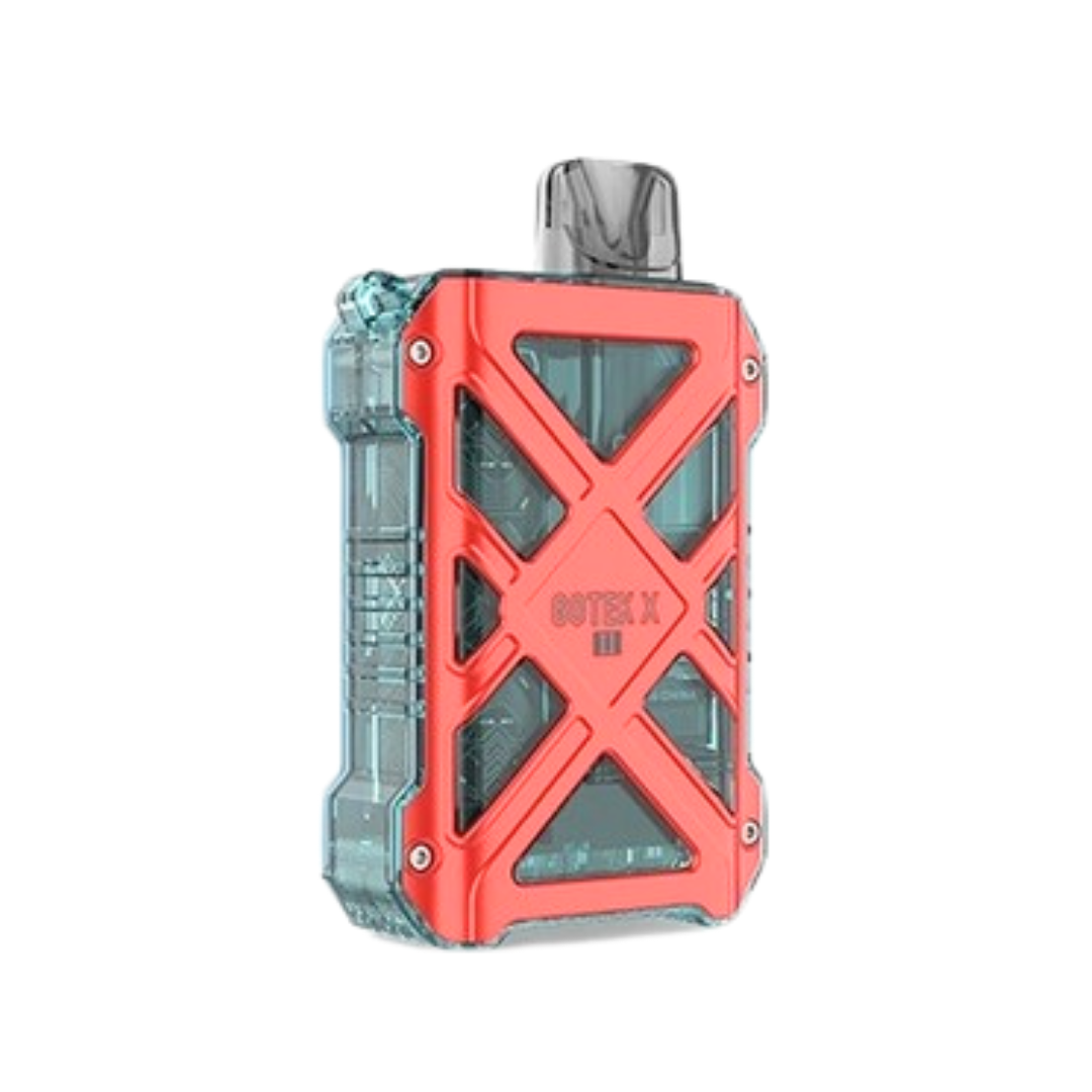 Red Aspire Gotek X 2 Vape Kit With Clear Plastic Cover