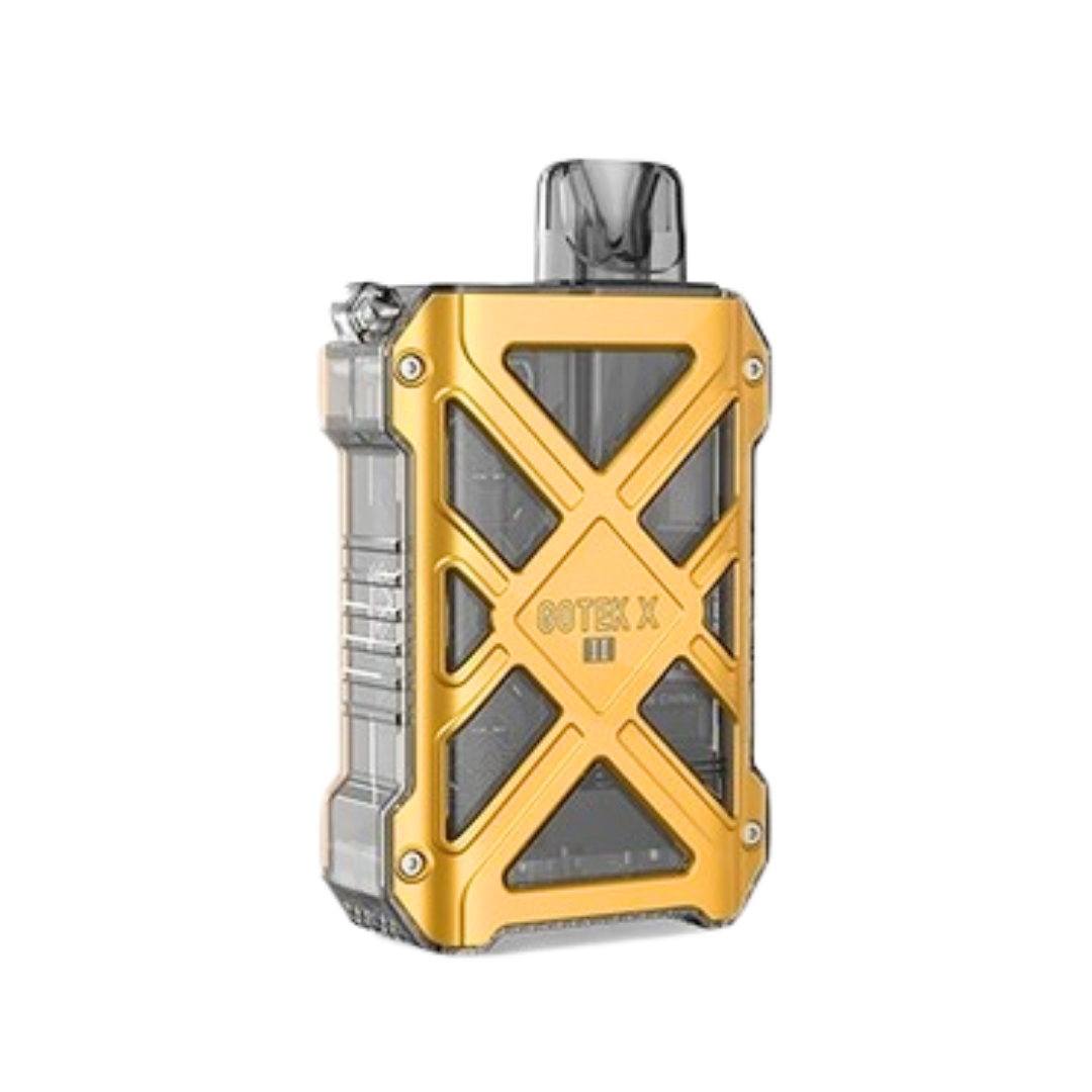 Gold Aspire Gotek X 2 Vape Kit With Clear Plastic Cover