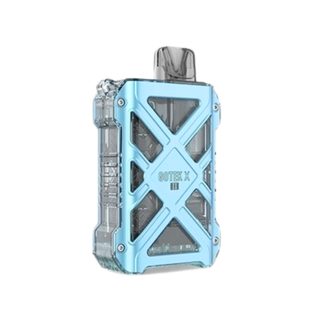 Pastel Blue Gotek X 2 Vape Kit With Clear Plastic Cover