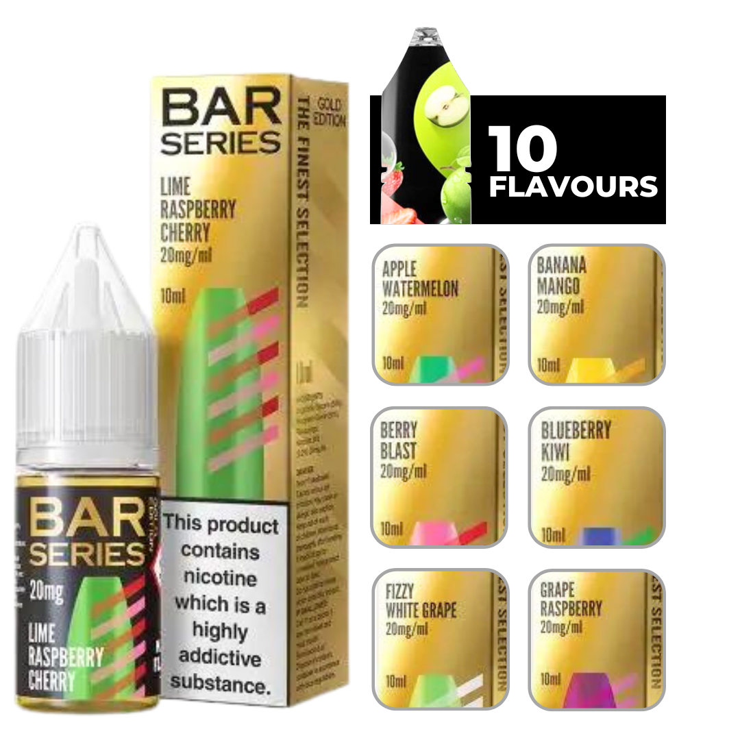 Lime Raspberry Cherry Bar Series Gold Edition E-Liquid.