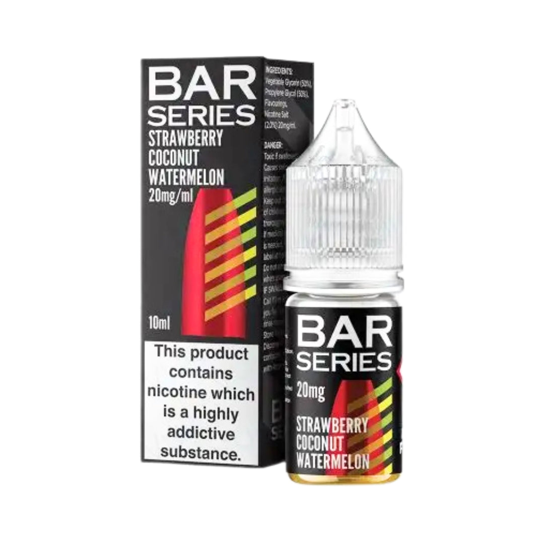 Bar Series Strawberry Coconut Watermelon Nic Salt E-Liquid.