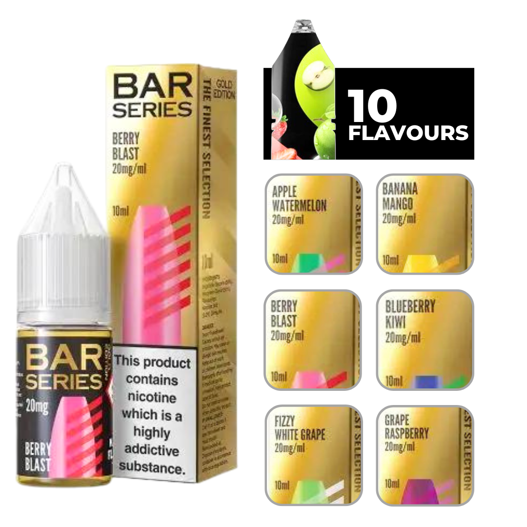 Berry Blast Bar Series Gold Edition E-Liquid. 