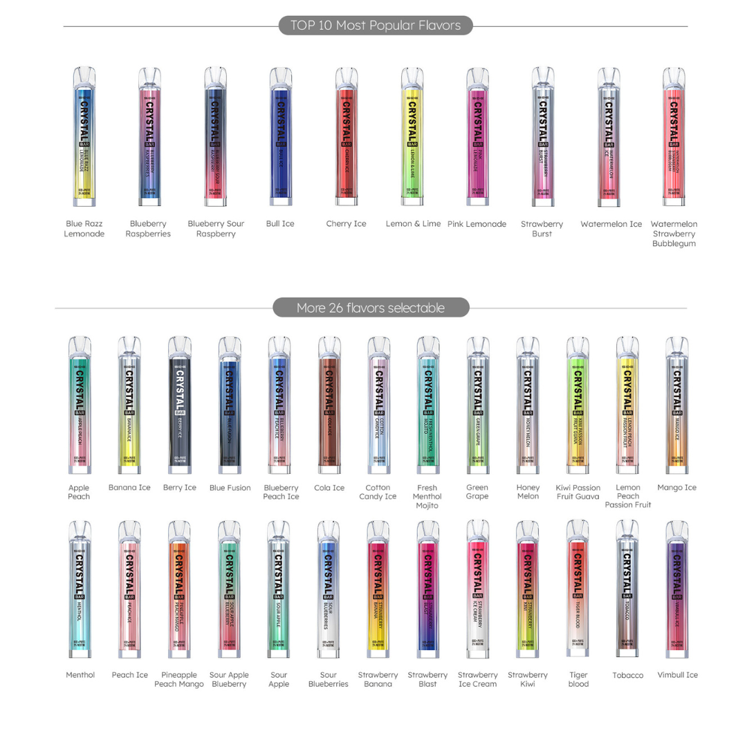 Crystal Bar 600 Puff Disposable Kit from Ske Vape - Smokz Vape Store 1