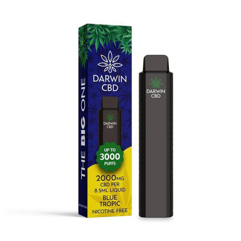 Darwin CBD Disposable 2000mg 3000 Puff Blue Topic