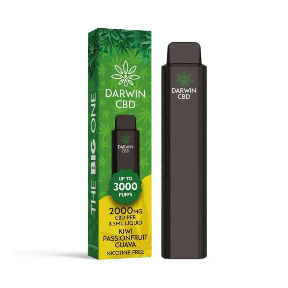 Darwin CBD Disposable 2000mg 3000 Puff Kiwi Passionfruit Guava