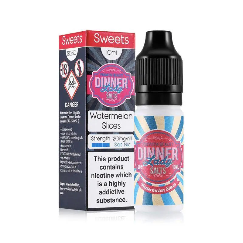 Dinner Lady Salts Watermelon Slices 10ml Nic Salt E-Liquid - Smokz Vape Store