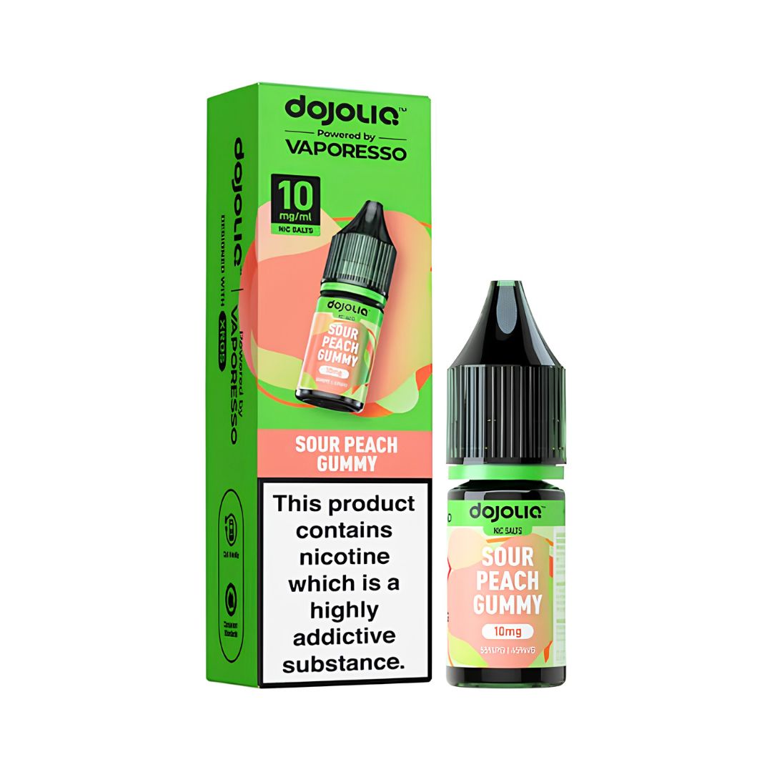 Dojo Liquid Sour Peach Gummy Nic Salt 10ml