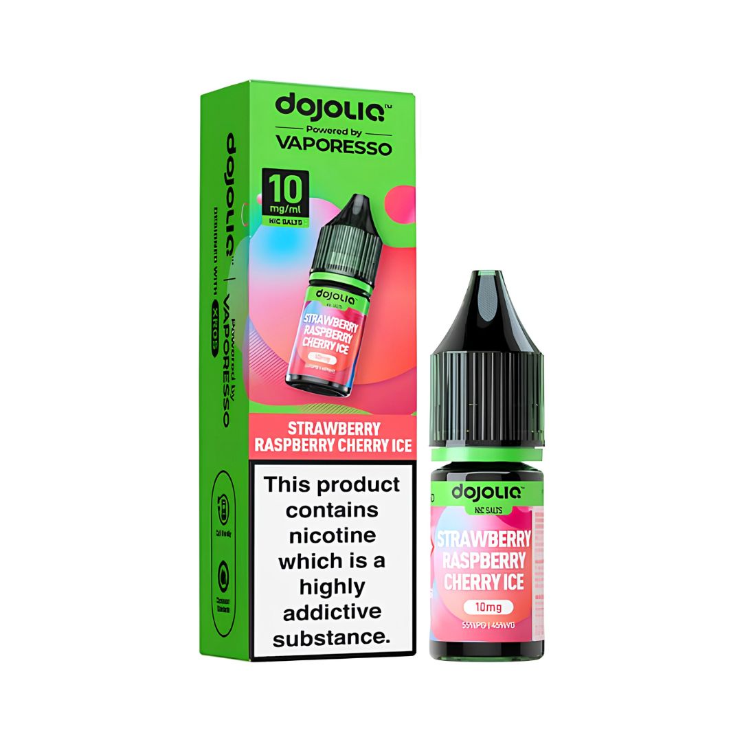 Dojo Liquid Strawberry Raspberry Cherry Ice Nic Salt 10ml