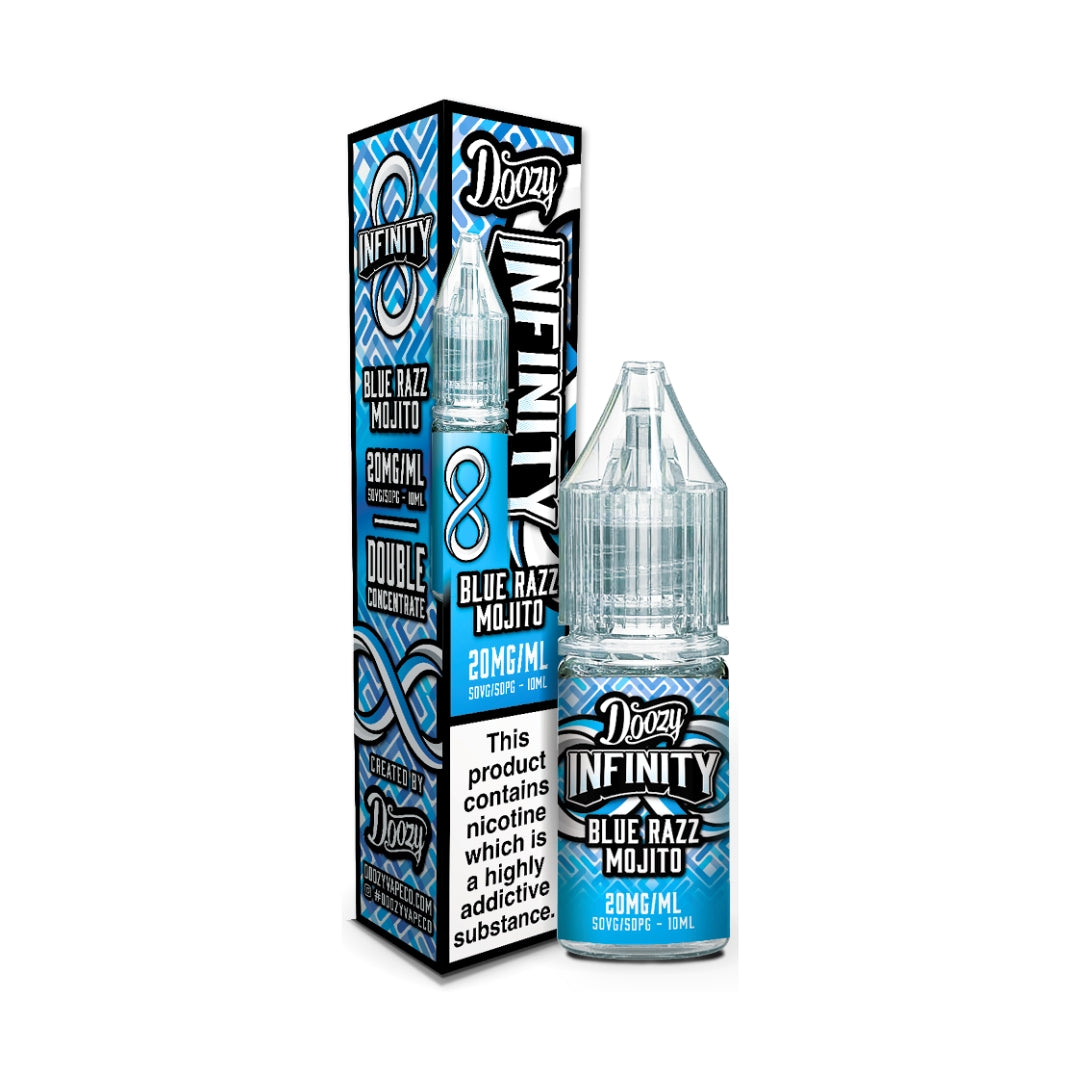 Doozy Infinity Blue Razz Mojito Nic Salts.