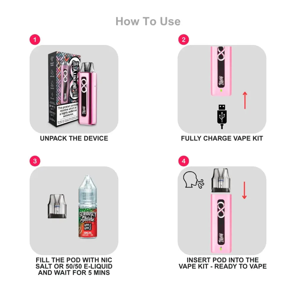 Doozy Infinity Pod Vape Kit How To Use.