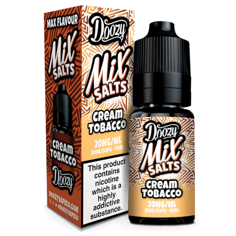 Doozy Mix Salt 10ml E-Liquid Cream Tobacco