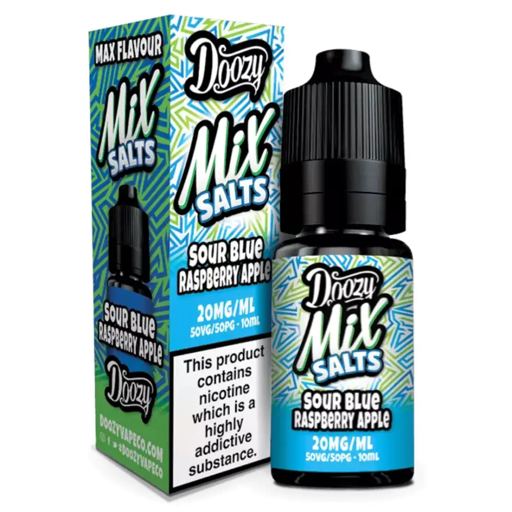 Doozy Mix Salt 10ml E-Liquid Sour Blue Raspberry Apple