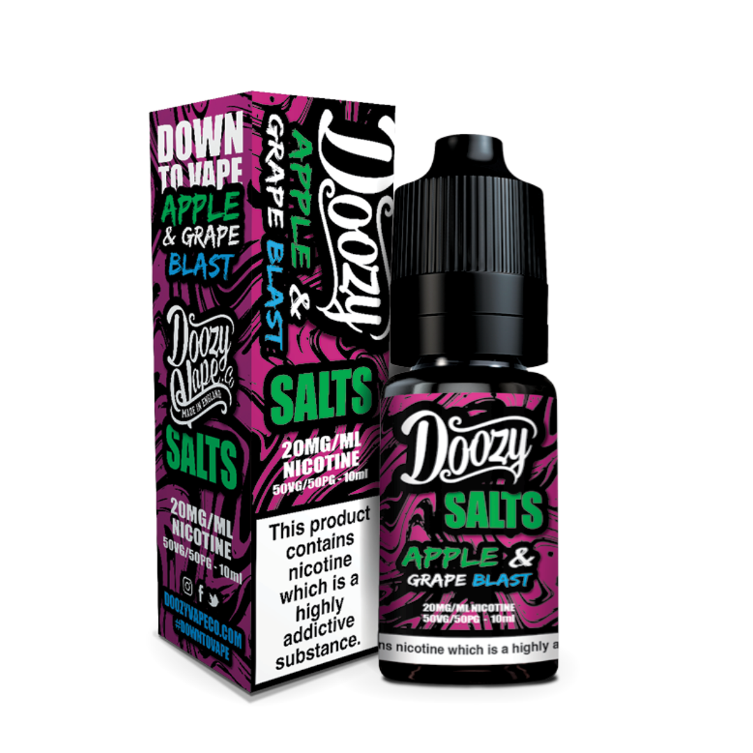 doozy salts apple and grape blast 10ml nic salt e-liquids