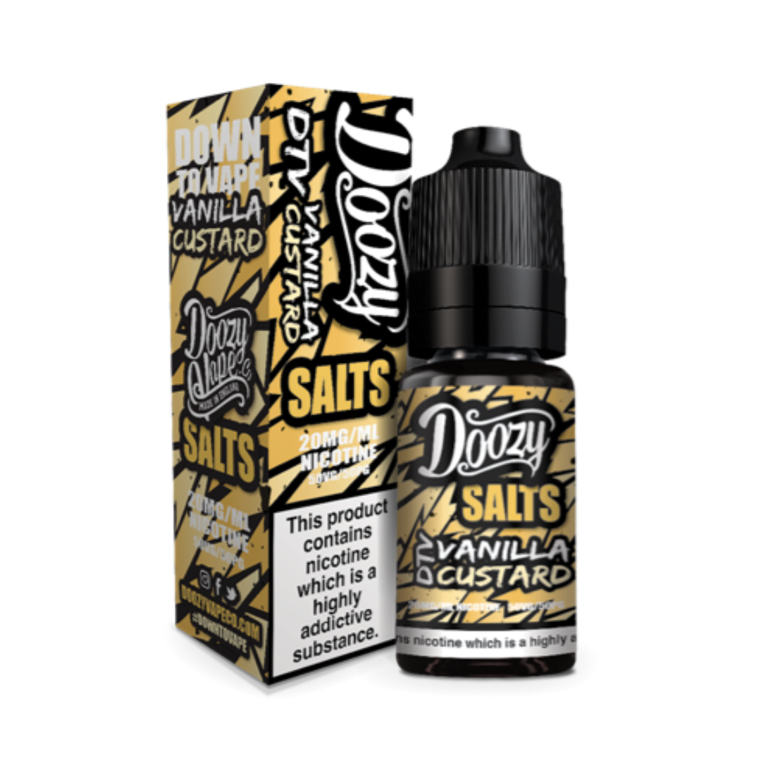 doozy salts vanilla custard 10ml nic salt e-liquids