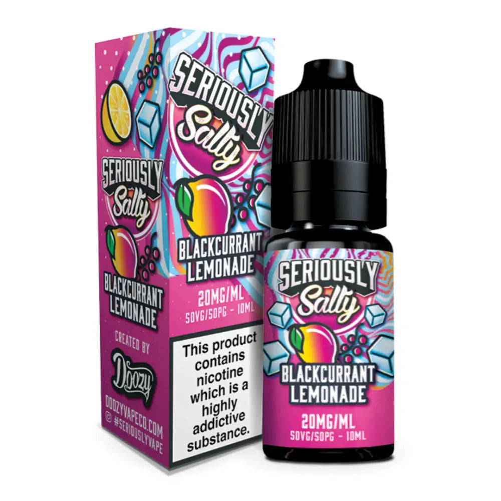 Doozy Seriously Salty Blackcurrant Lemonade 10ml Nic Salt E-Liquids