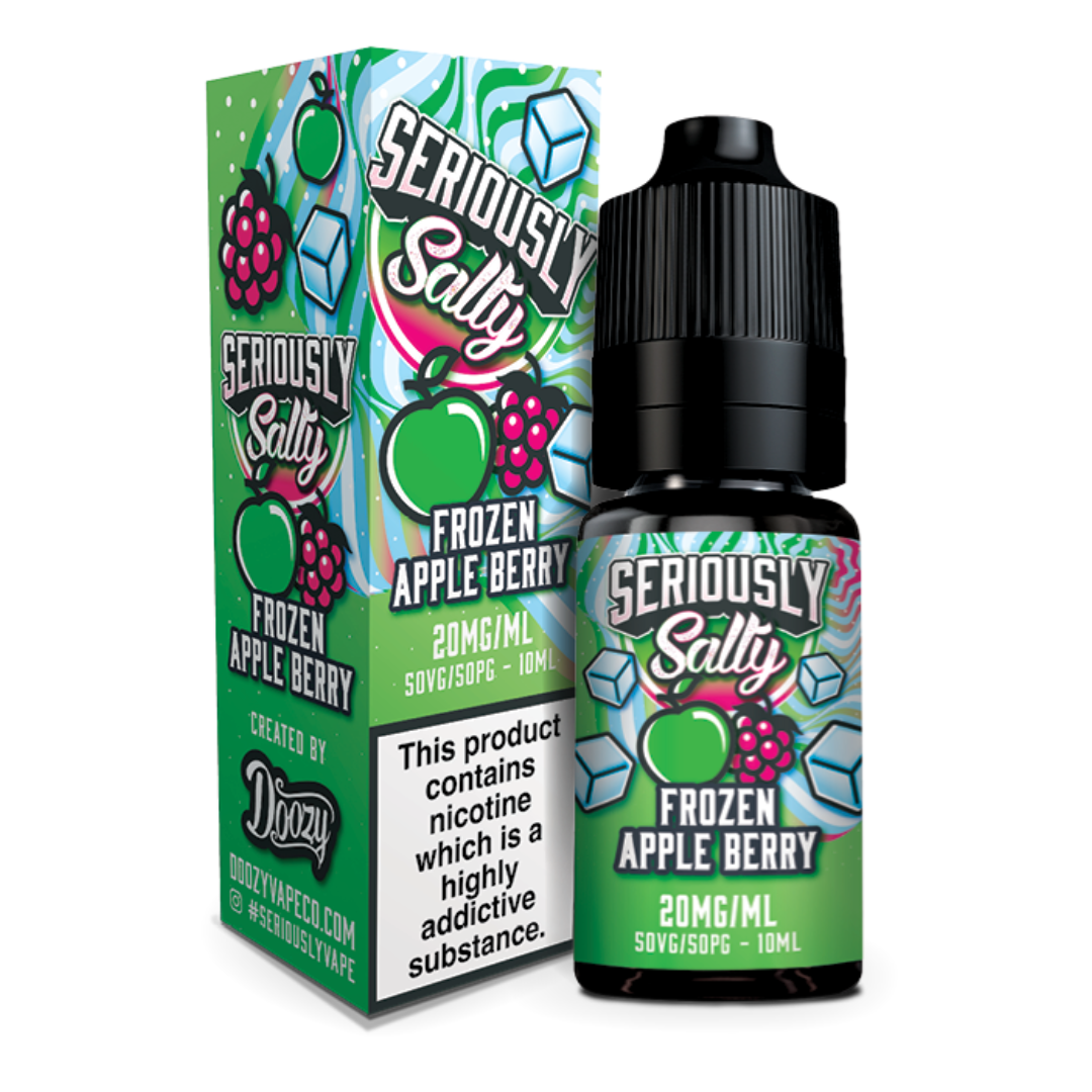 Doozy Seriously Salty Frozen Apple Berry 10ml Nic Salt E-Liquids