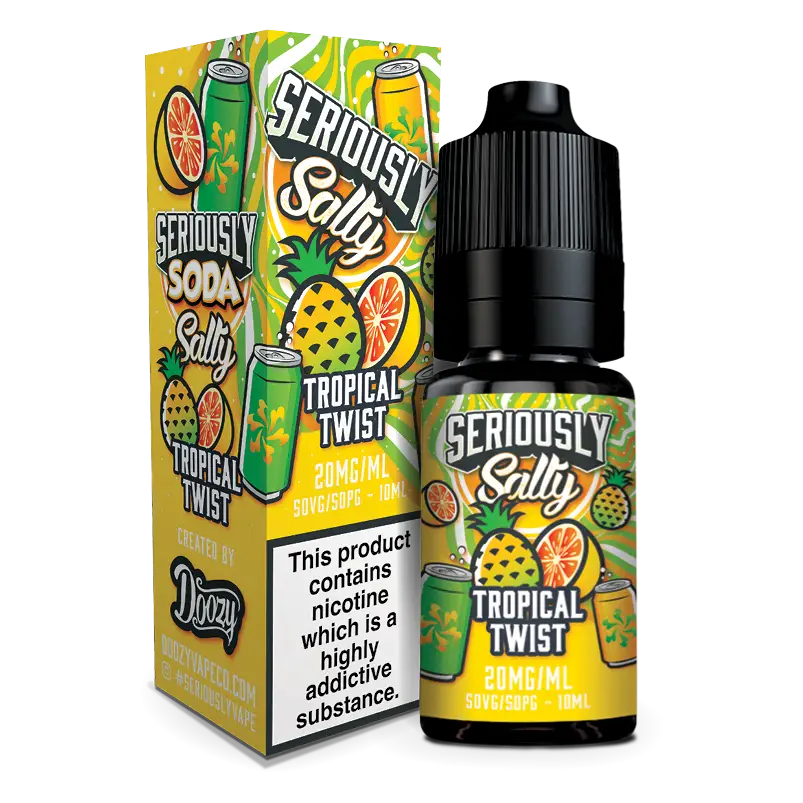 Doozy Seriously Soda 10ml Nic Salts E-Liquid Tropical Twist - Smokz Vape Store