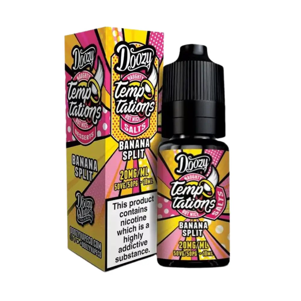 Doozy Temptations Banana Split Nic Salt E-Liquid - Smokz Vape Store